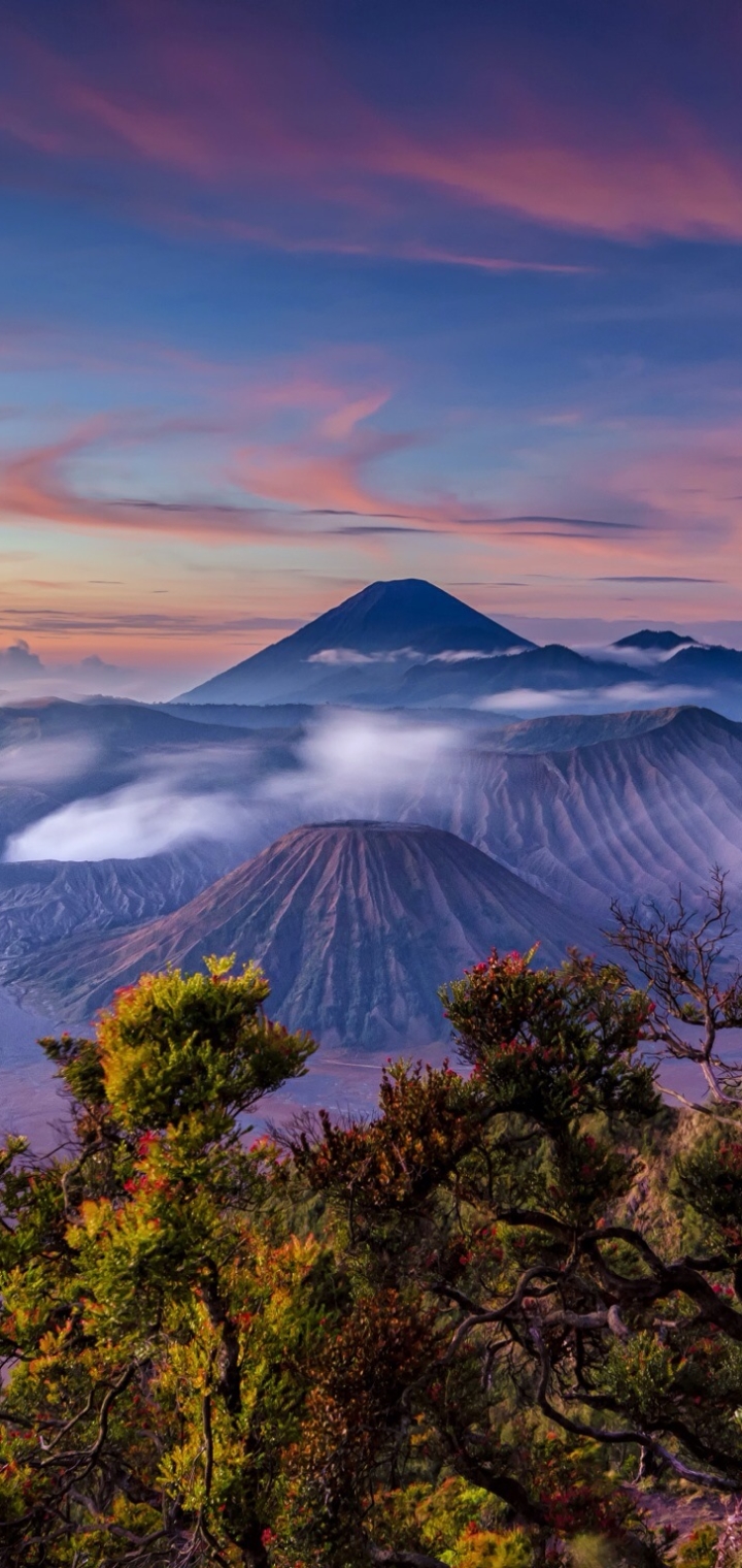 earth, mount bromo, sunrise, volcano, indonesia, stratovolcano, java (indonesia), landscape, volcanoes