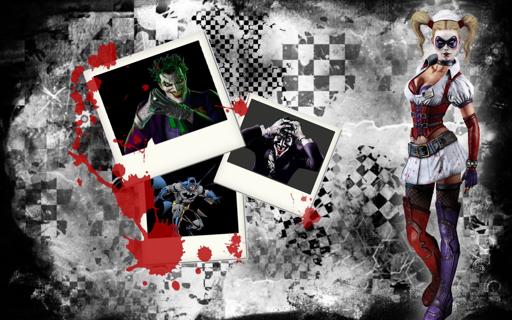 Download mobile wallpaper Batman, Harley Quinn, Comics, Joker for free.