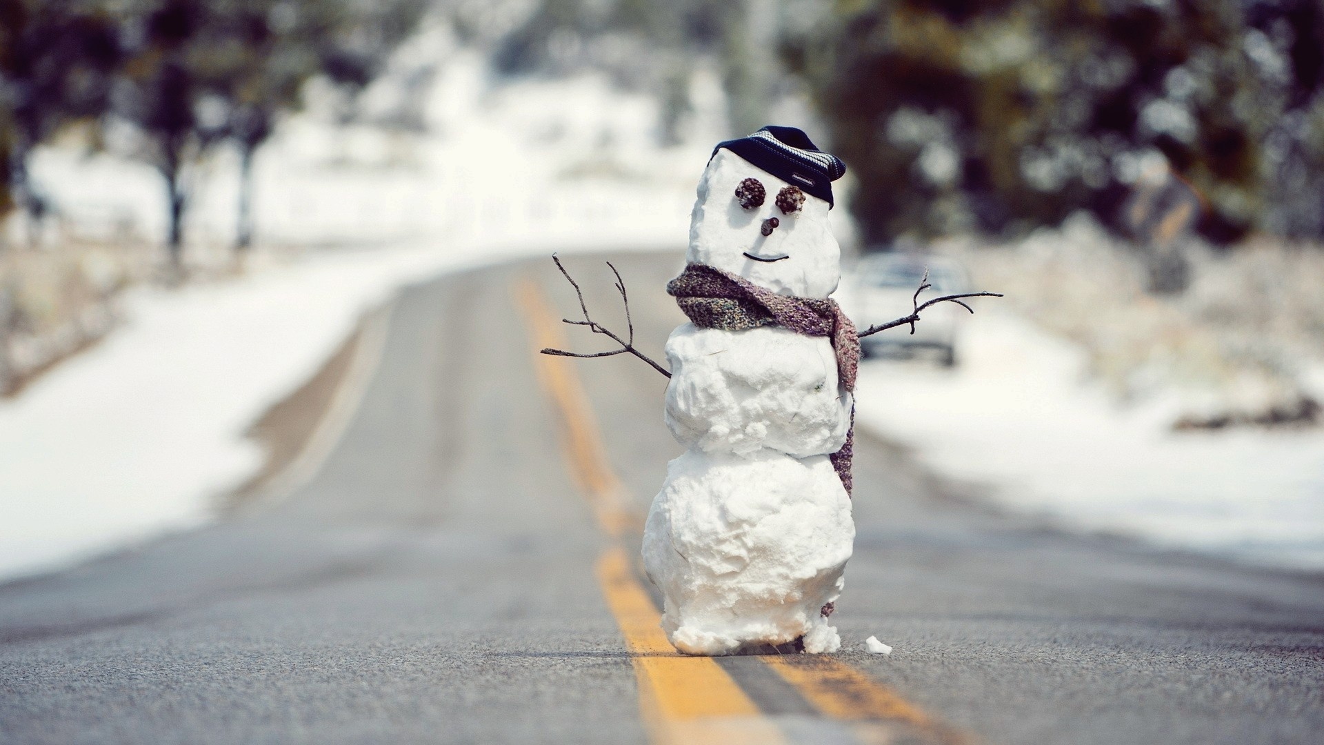 Скачать картинку Зима, Снеговик, Фотографии в телефон бесплатно.