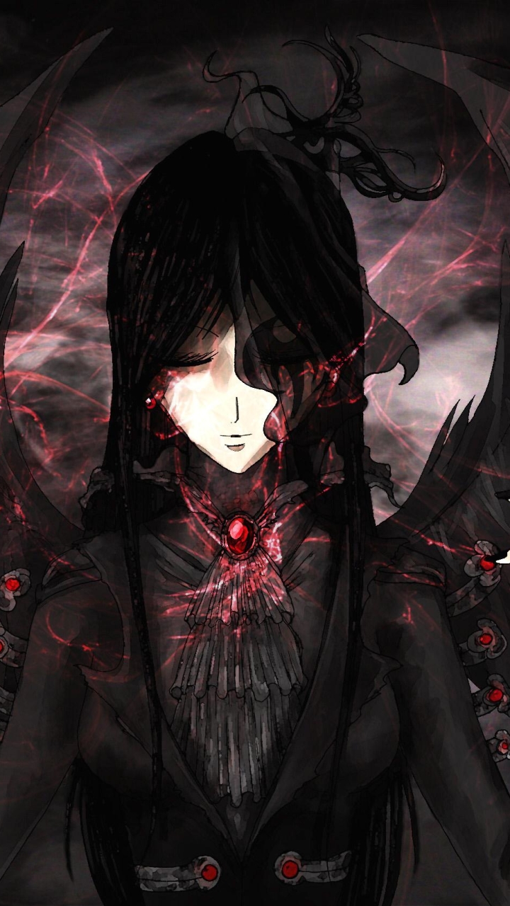 Download mobile wallpaper Anime, Dark, Angel for free.