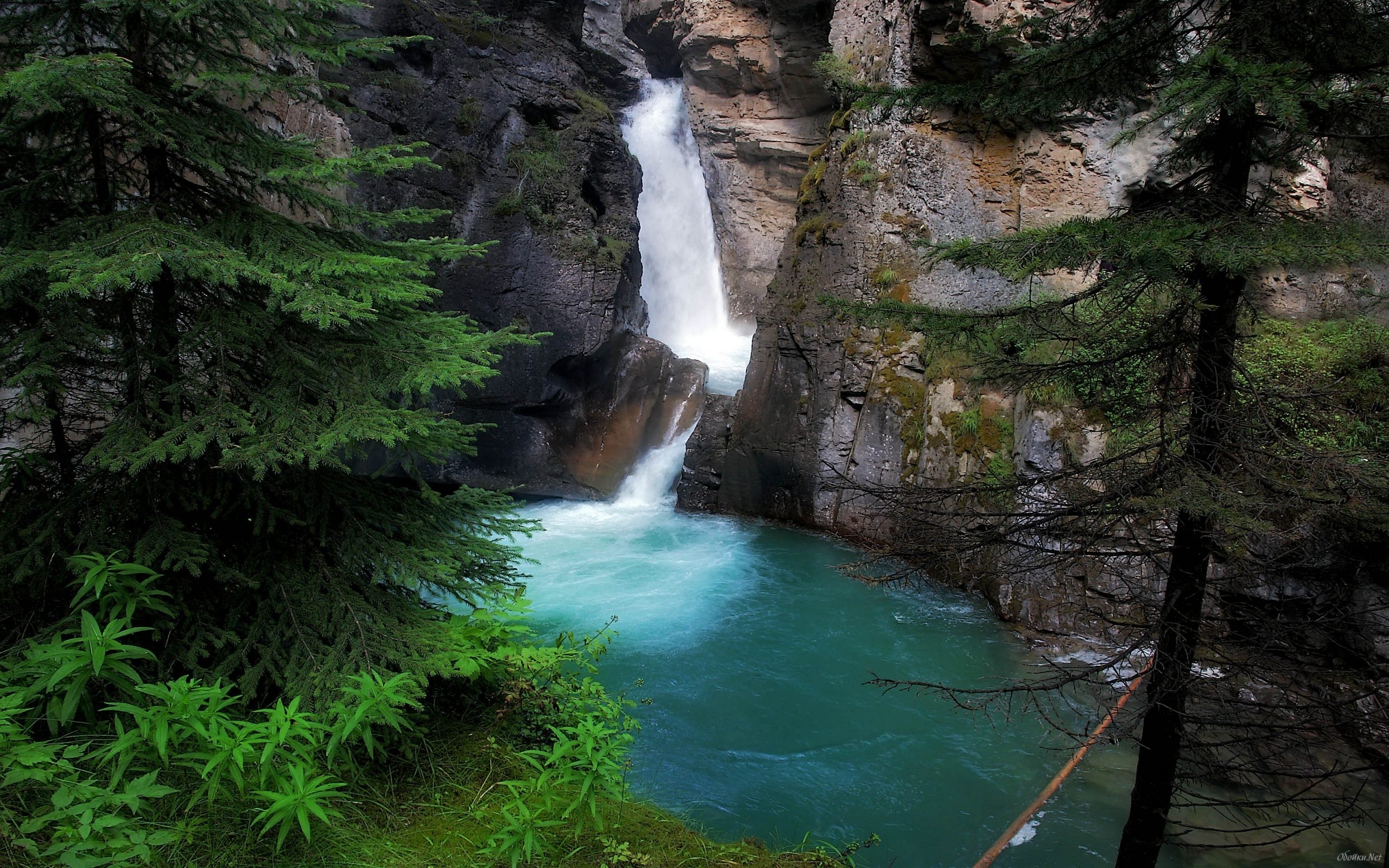 PCデスクトップに風景, 自然, 滝, 湖画像を無料でダウンロード