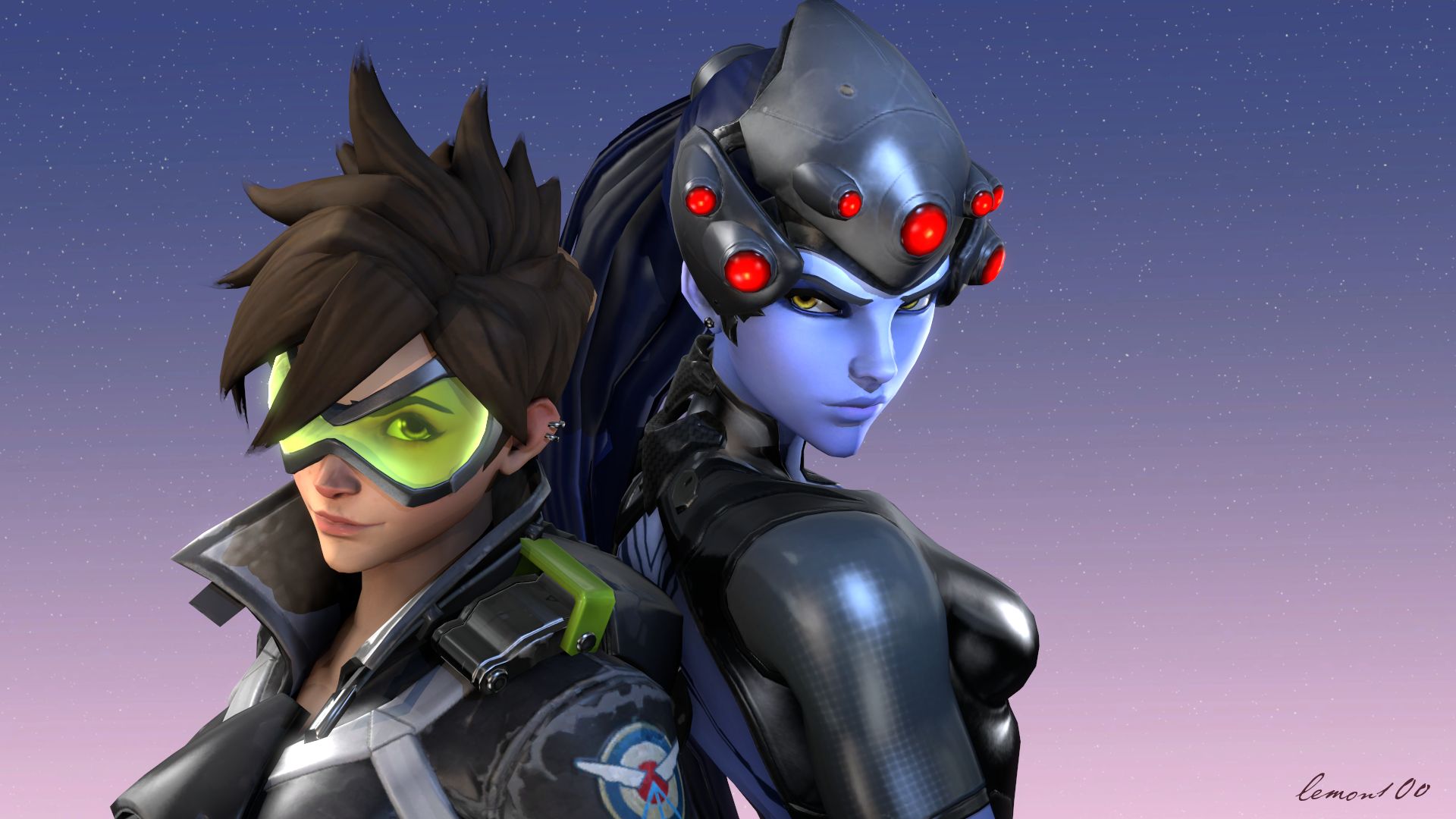 Download mobile wallpaper Overwatch, Video Game, Tracer (Overwatch), Widowmaker (Overwatch) for free.