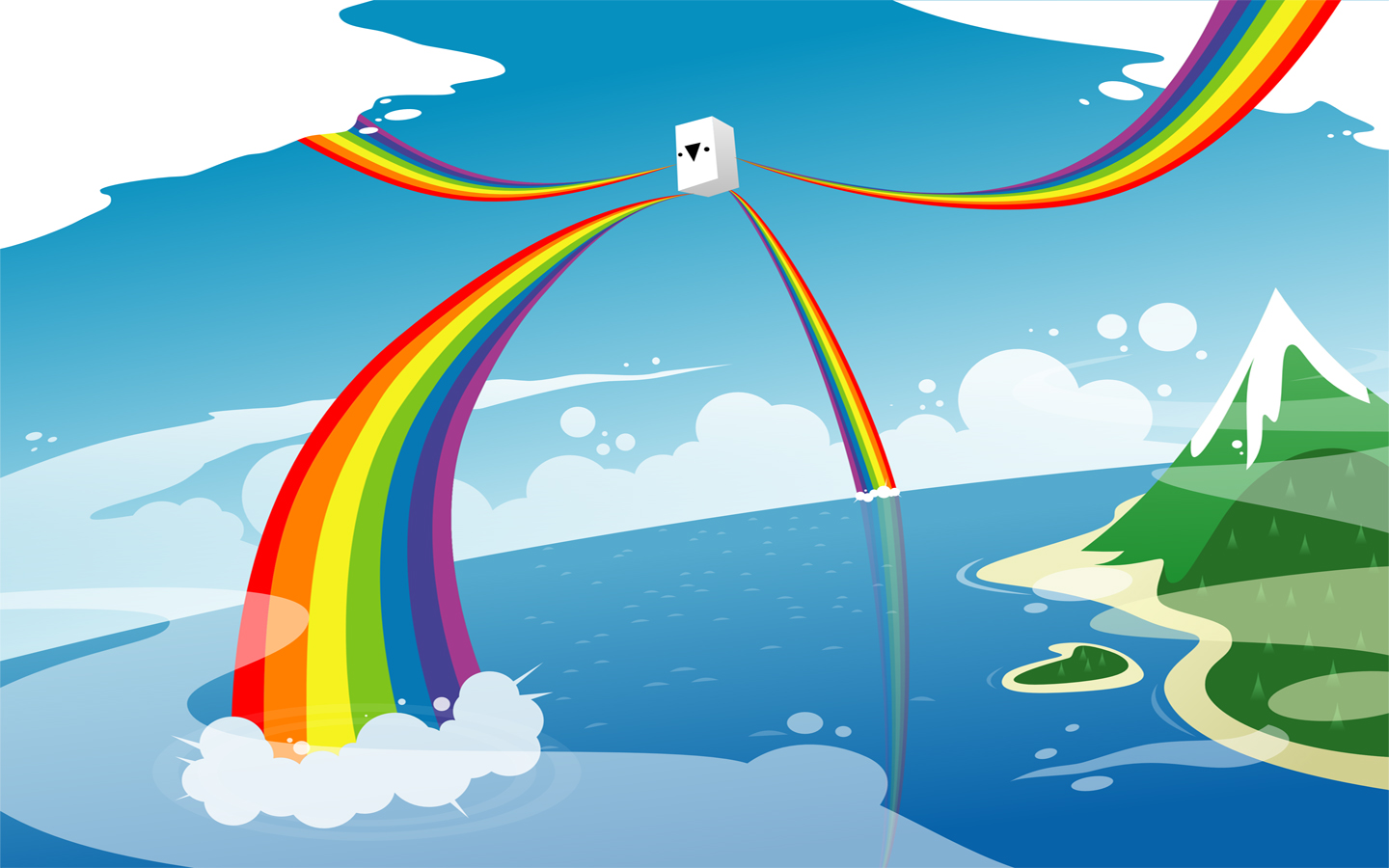 Laden Sie das Regenbogen, Vektor, Künstlerisch-Bild kostenlos auf Ihren PC-Desktop herunter