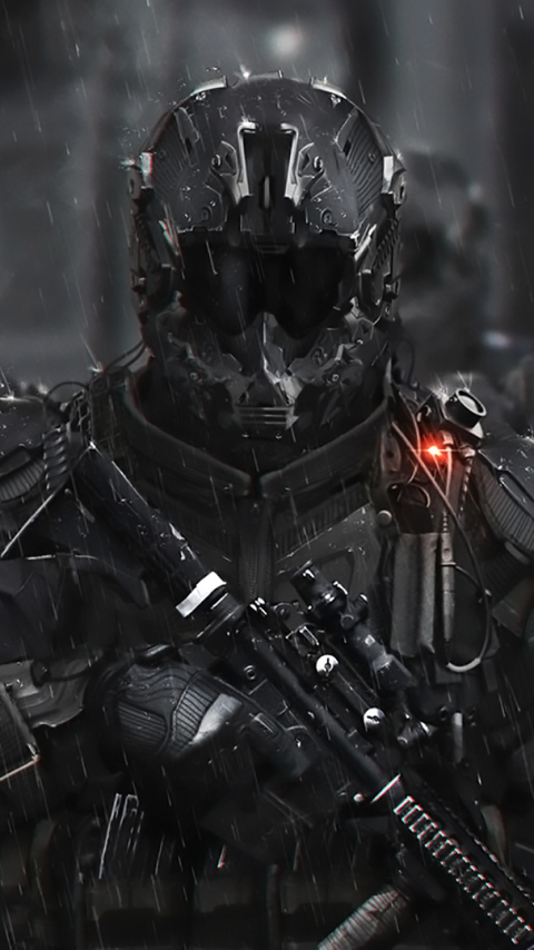 Download mobile wallpaper Weapon, Sci Fi, Military, Armor, Soldier for free.