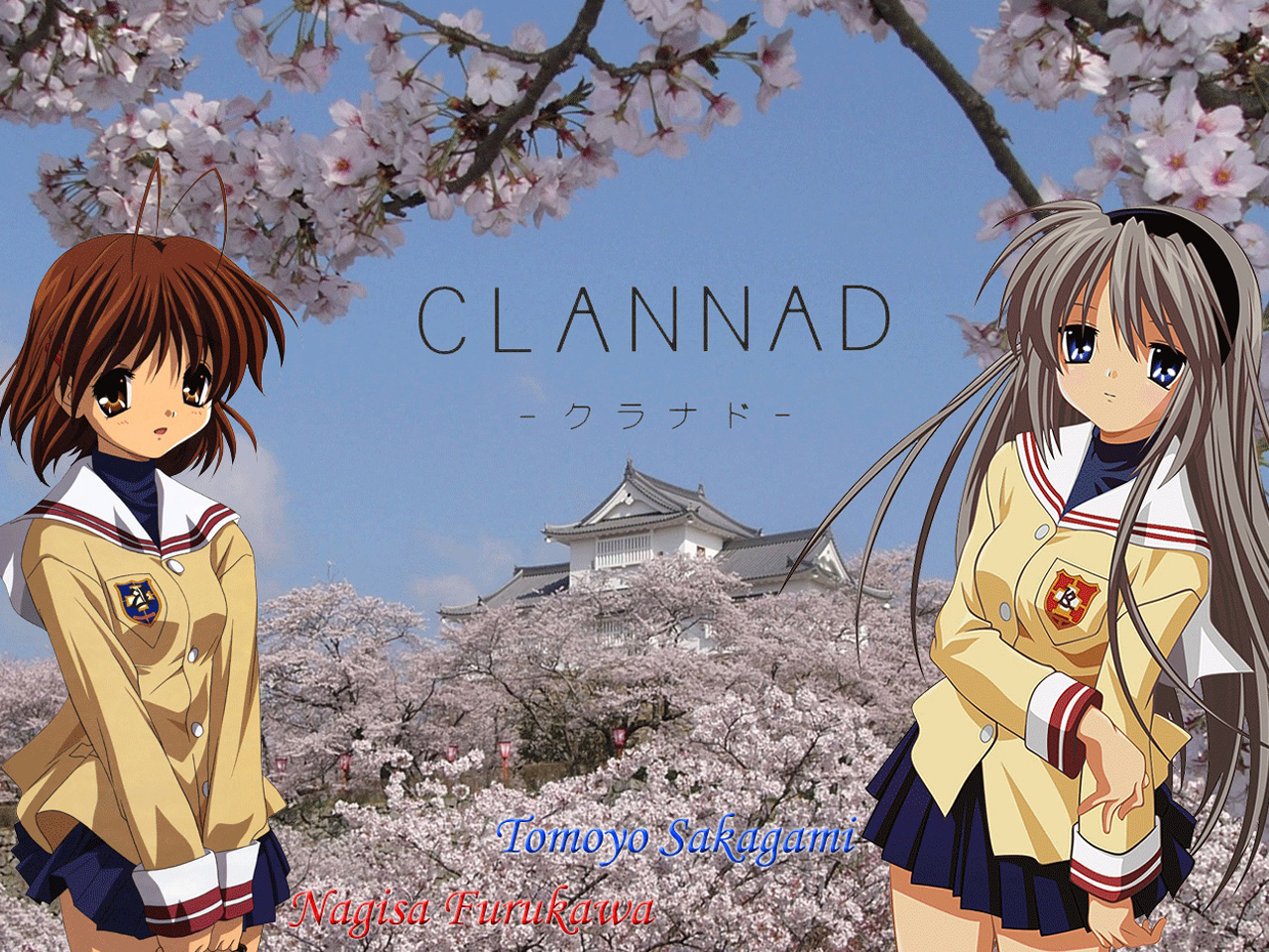 Download mobile wallpaper Anime, Clannad, Tomoyo Sakagami, Nagisa Furukawa for free.