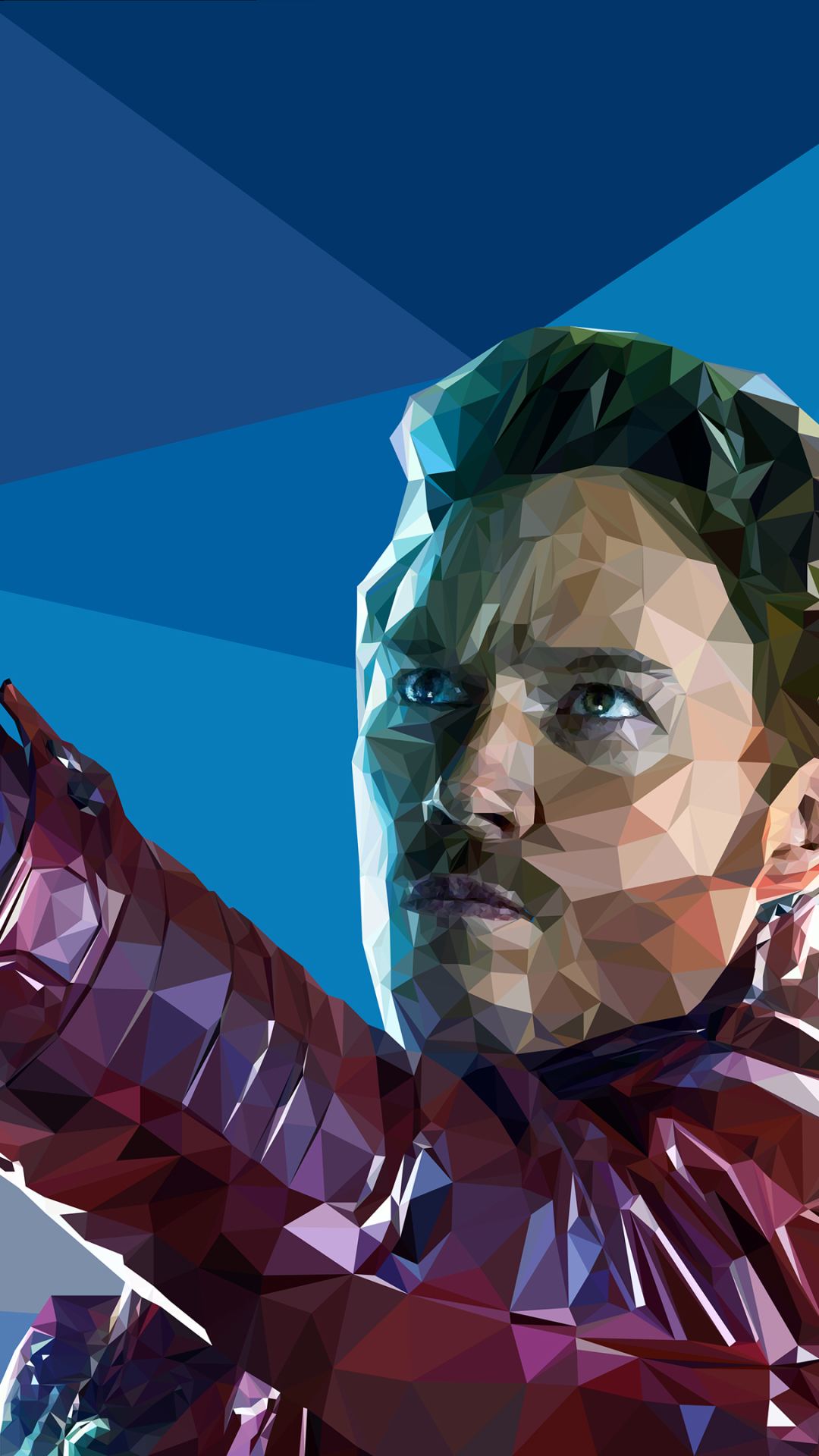 Download mobile wallpaper Low Poly, Comics, Guardians Of The Galaxy, Star Lord for free.