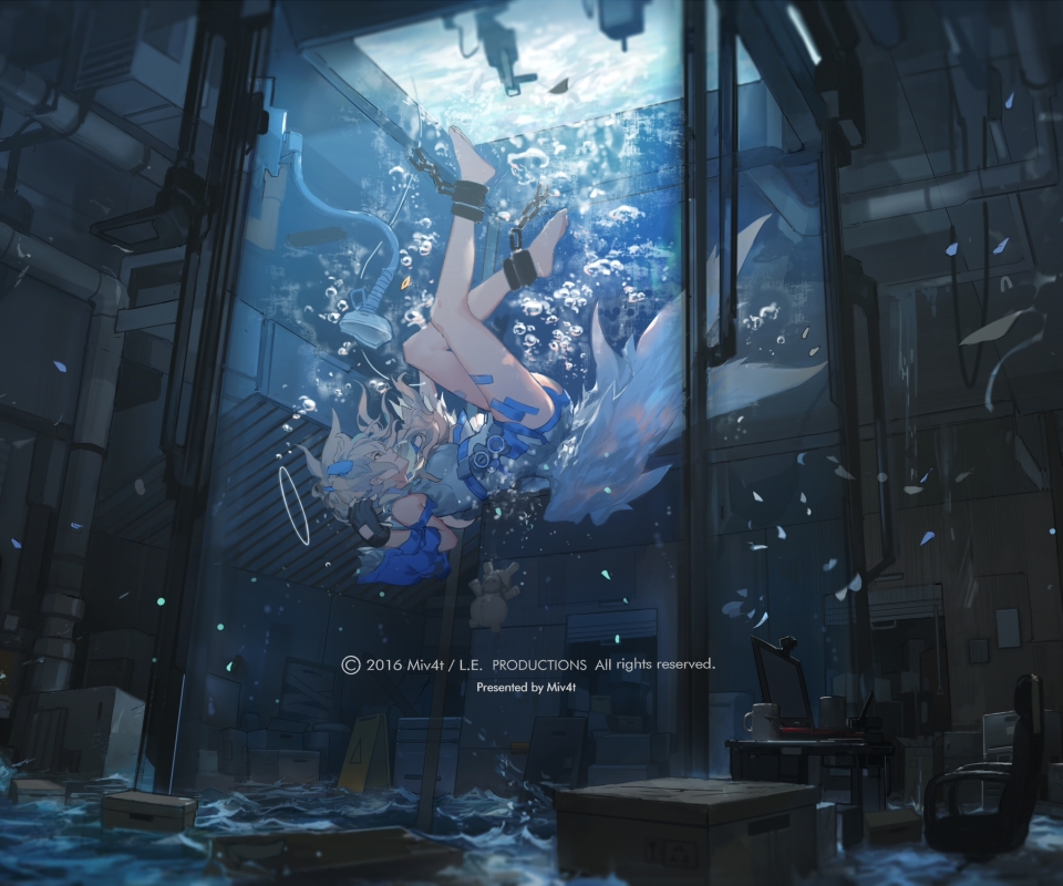 Laden Sie das Animes, Underwater Es Ist Erwacht-Bild kostenlos auf Ihren PC-Desktop herunter
