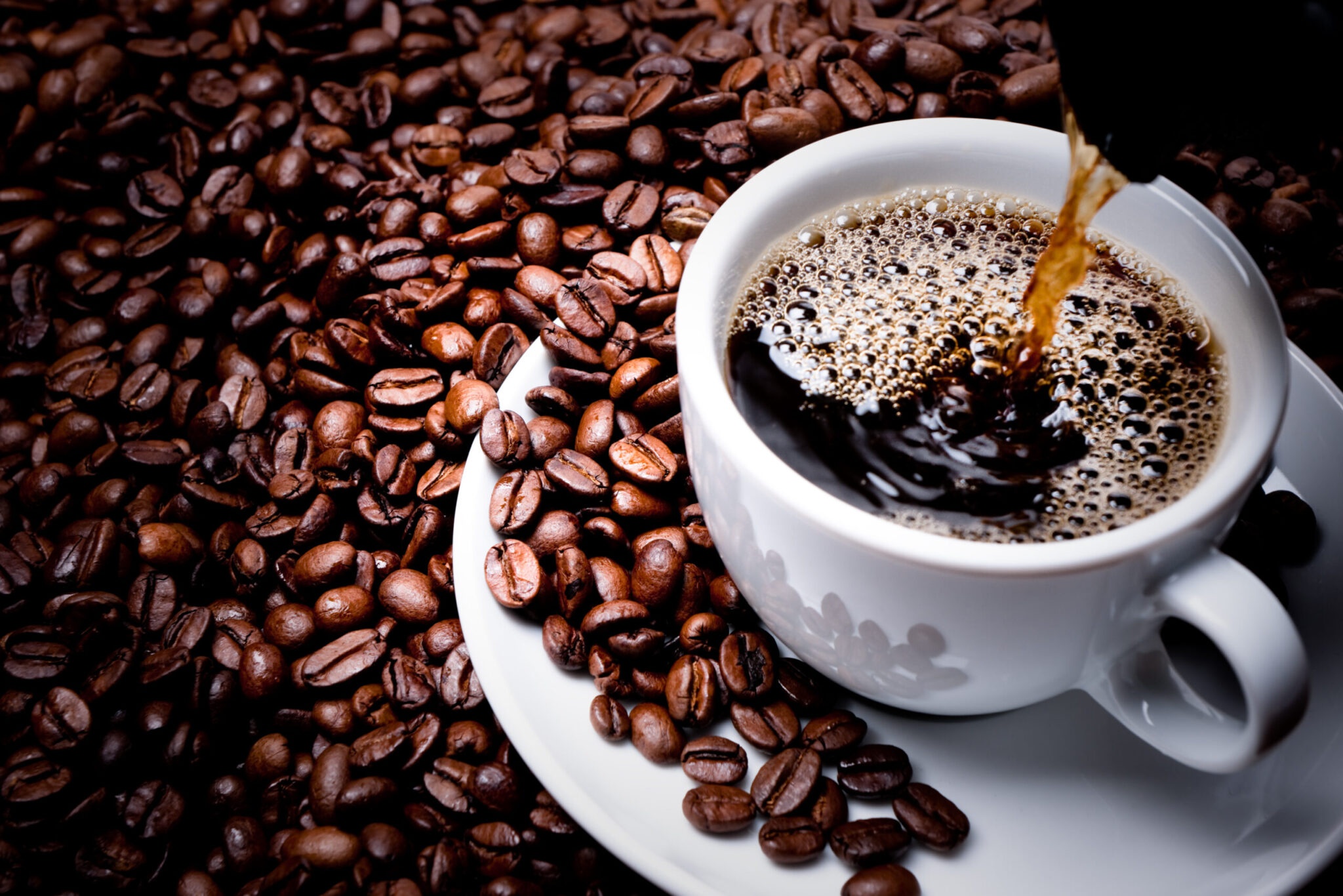 Laden Sie das Tasse, Kaffeebohnen, Nahrungsmittel, Getränk, Kaffee-Bild kostenlos auf Ihren PC-Desktop herunter