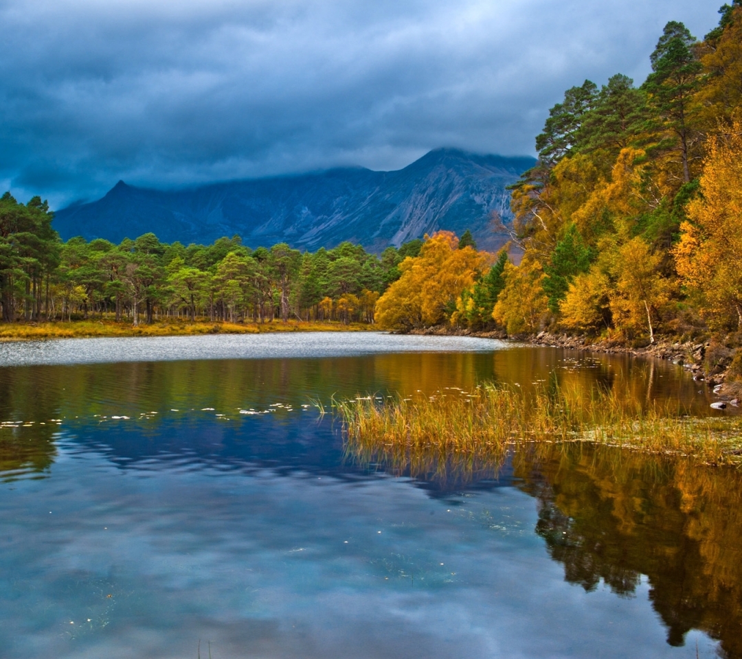 Free download wallpaper Landscape, Mountain, Lake, Reflection, Forest, Fall, Earth, Cloud on your PC desktop