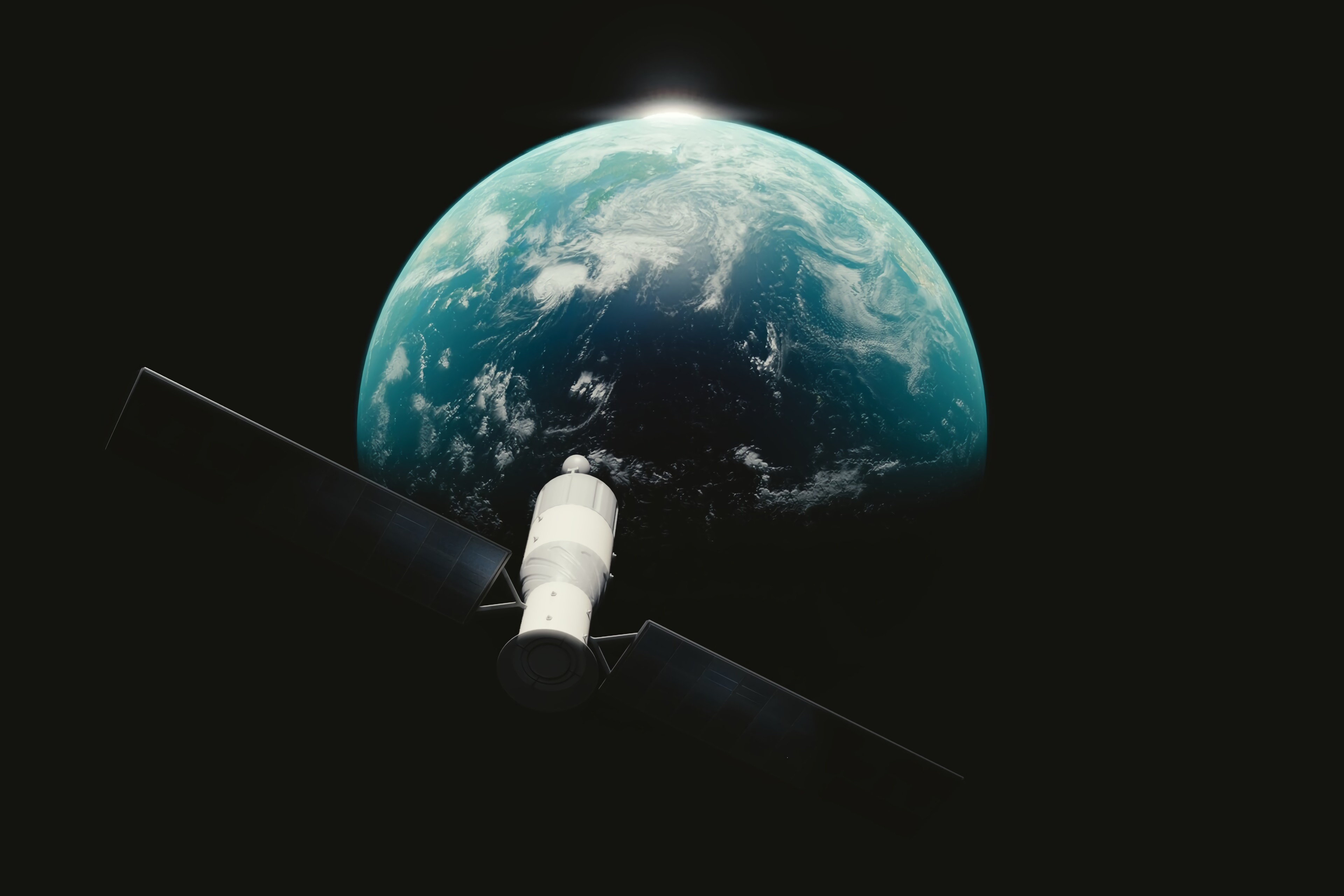 satellite, universe, dark, planet, open space HD wallpaper