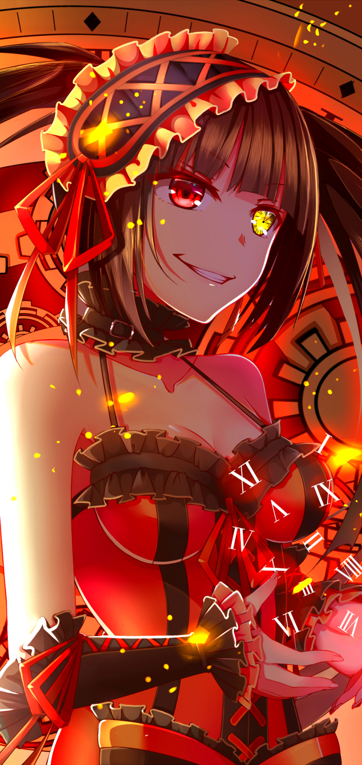 Handy-Wallpaper Animes, Datum A Live, Kurumi Tokisaki kostenlos herunterladen.