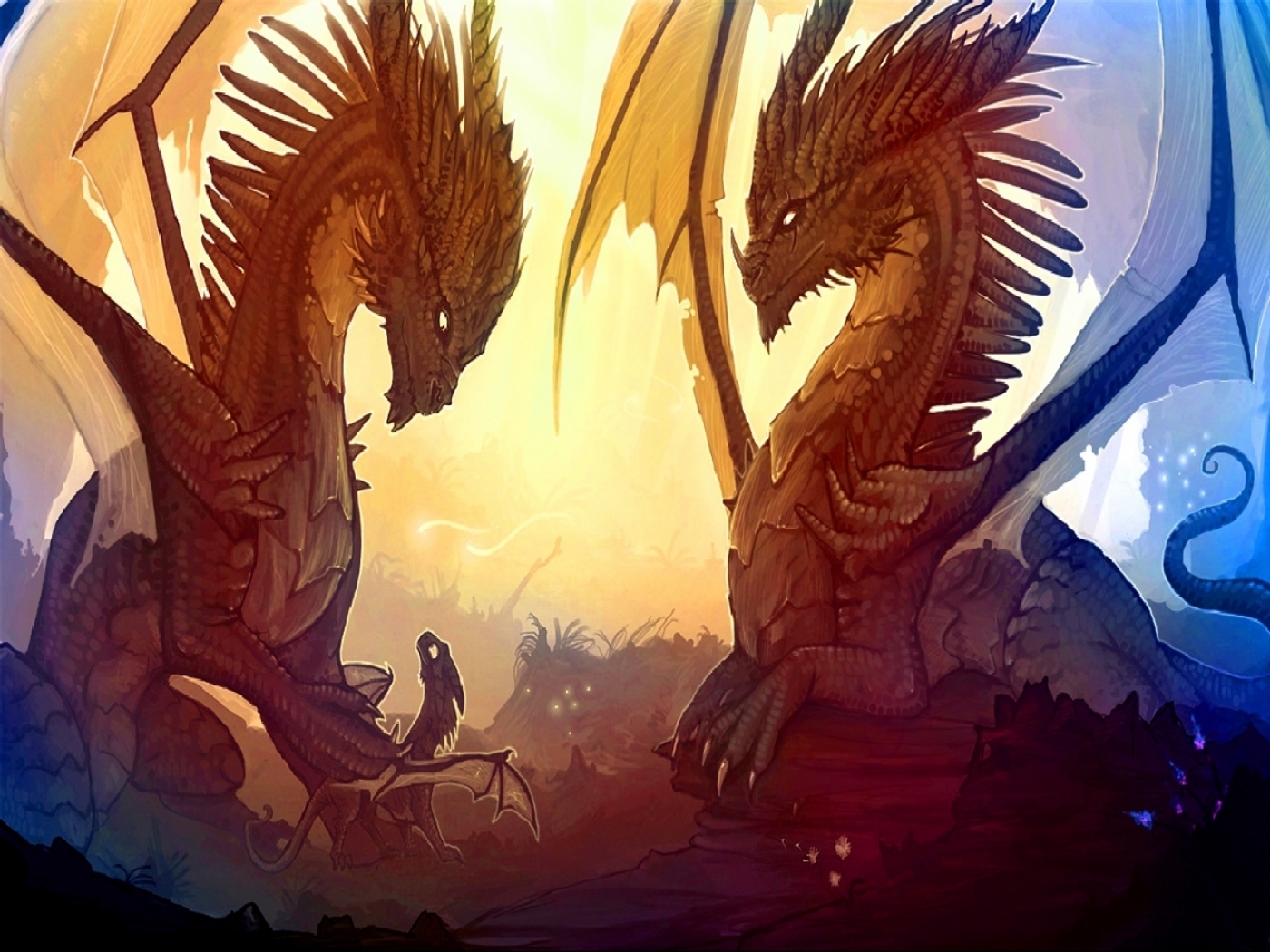 Descarga gratuita de fondo de pantalla para móvil de Fantasía, Dragones.