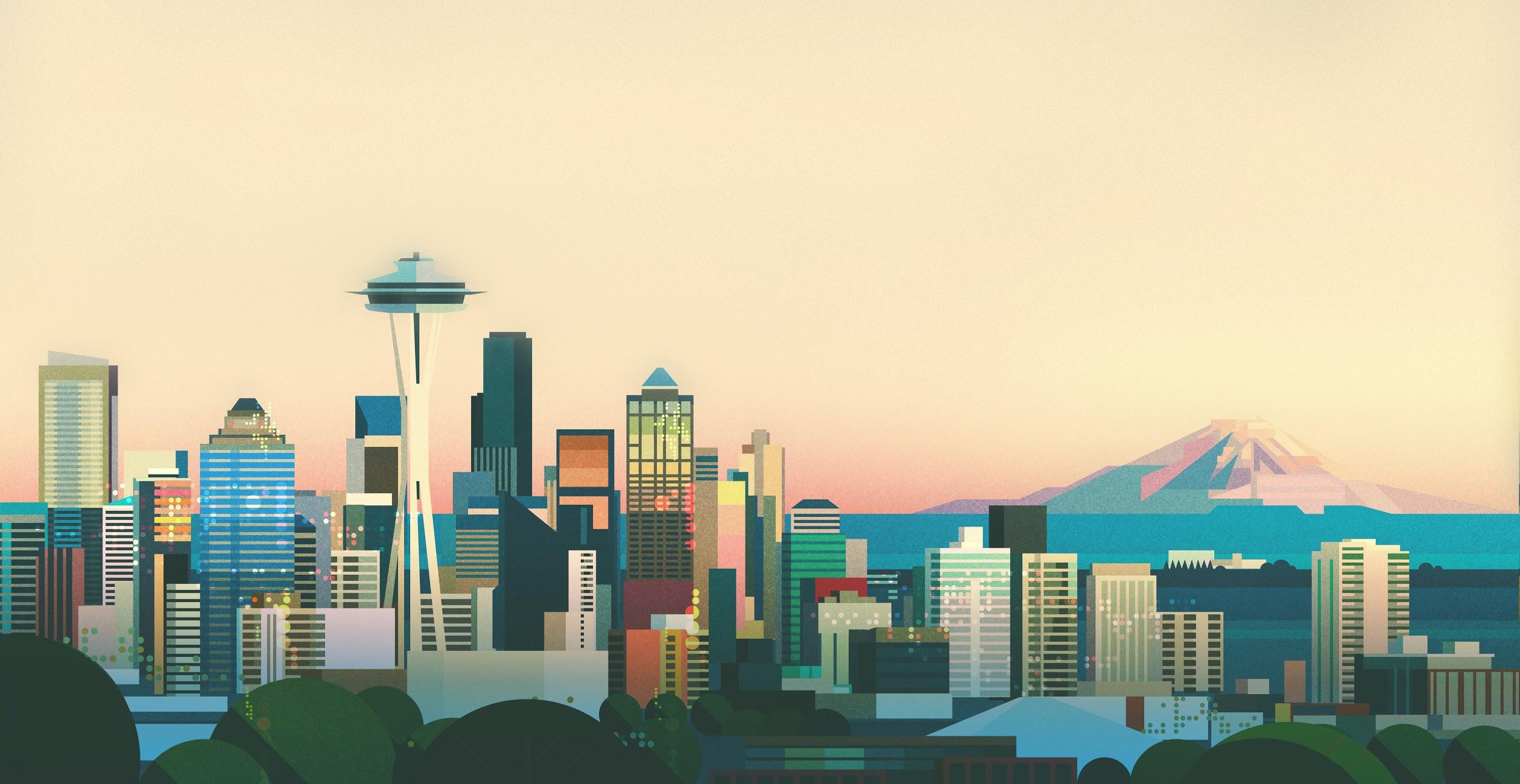 Laden Sie das Städte, Architektur, Wolkenkratzer, Gebäude, Seattle, Minimalistisch, Vereinigte Staaten Von Amerika, Menschengemacht, Großstadt-Bild kostenlos auf Ihren PC-Desktop herunter