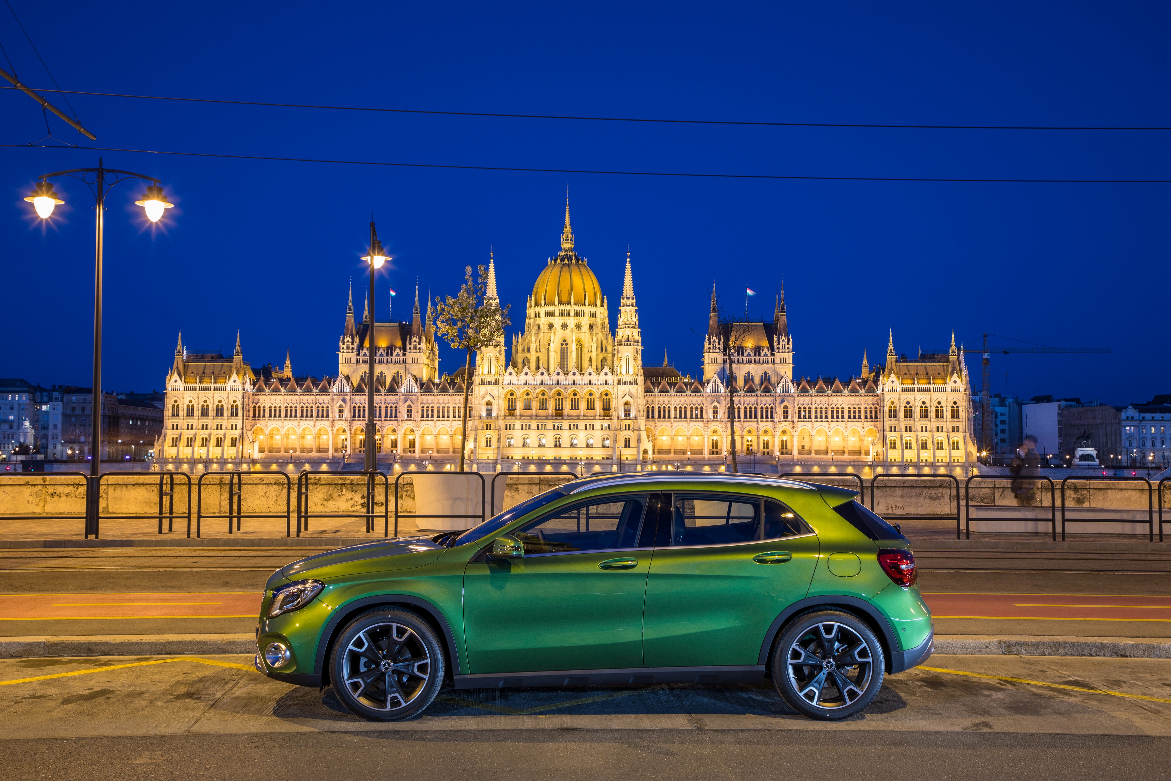 Download mobile wallpaper Car, Suv, Mercedes Benz, Vehicles, Green Car, Mercedes Benz Gla Class for free.