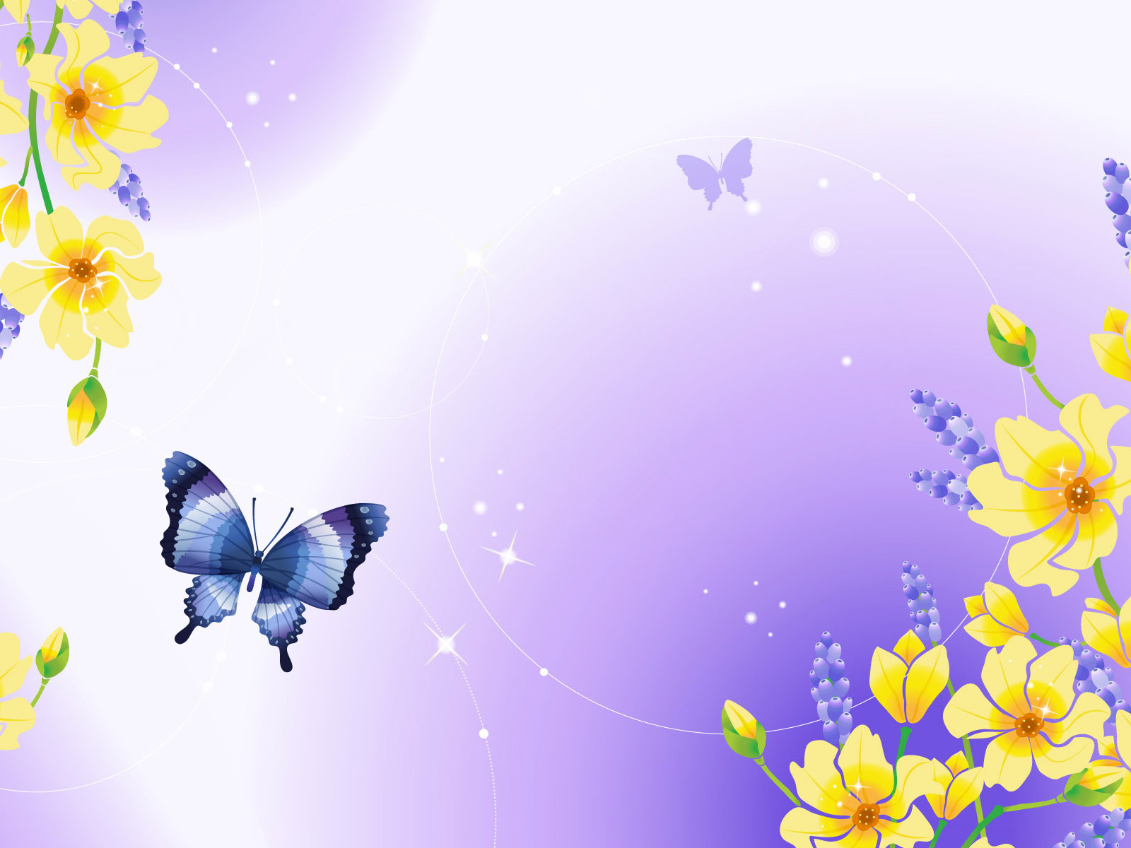 Скачать обои бесплатно Бабочки, Насекомые, Рисунки картинка на рабочий стол ПК