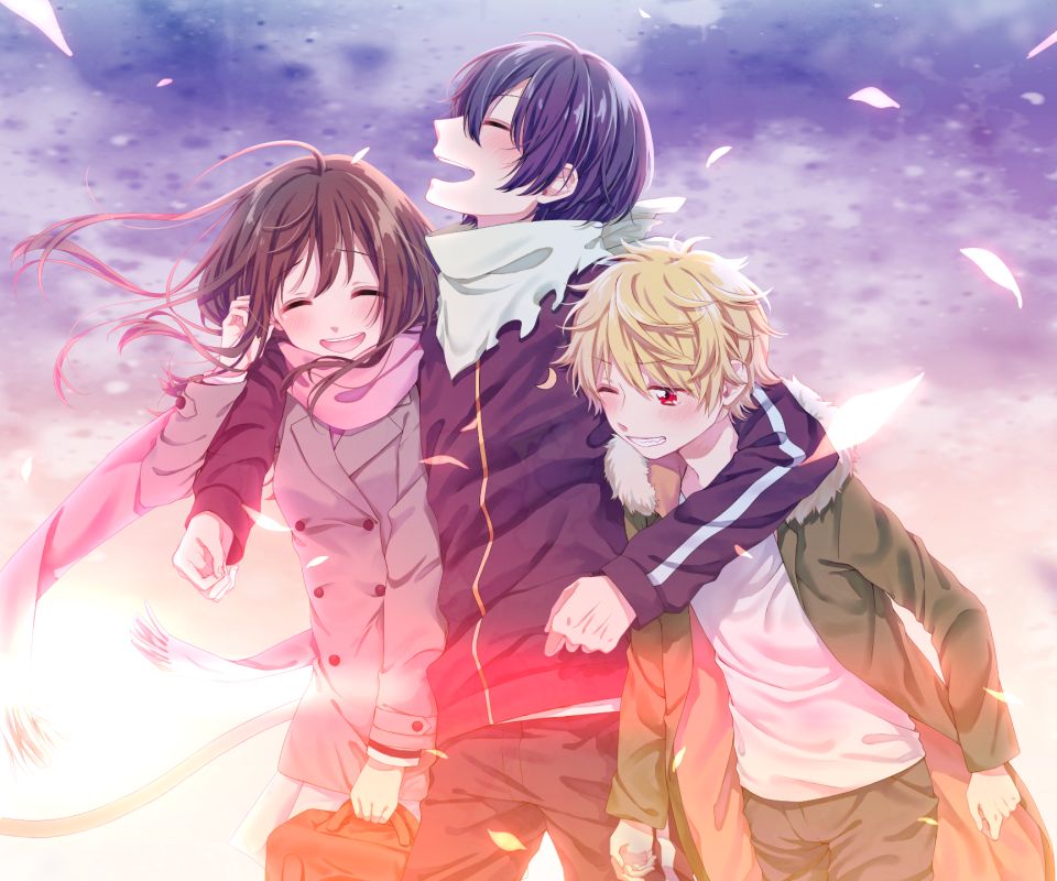 Laden Sie das Animes, Yukine (Noragami), Noragami, Hiyori Iki, Yato (Noragami)-Bild kostenlos auf Ihren PC-Desktop herunter