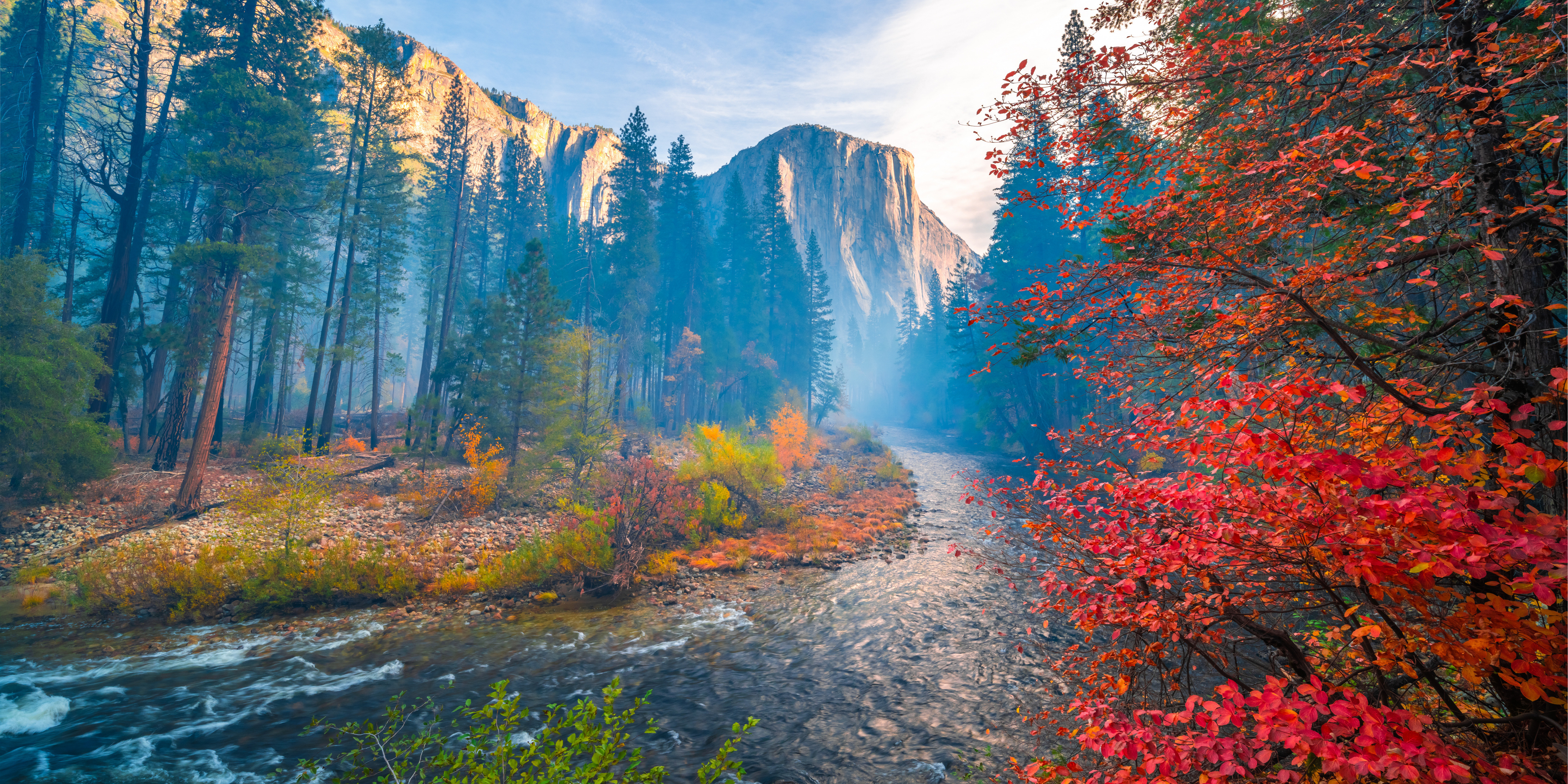Laden Sie das Fluss, Nationalpark, Yosemite Nationalpark, Erde/natur-Bild kostenlos auf Ihren PC-Desktop herunter