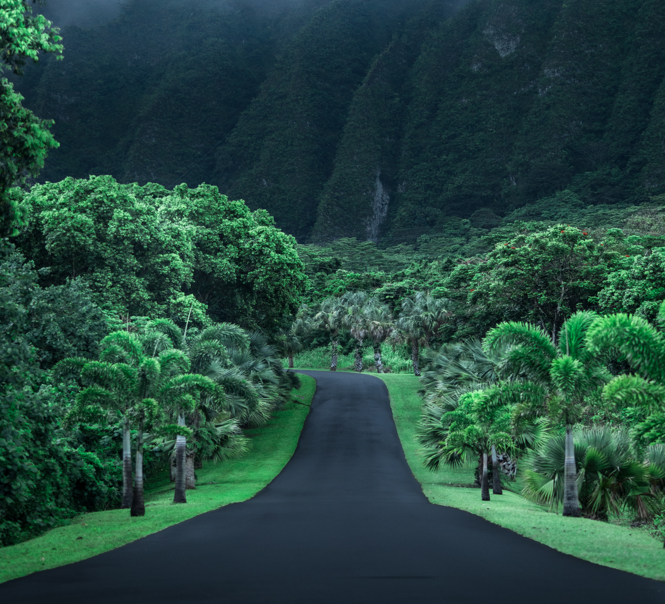 Free download wallpaper Road, Hawaii, Man Made on your PC desktop