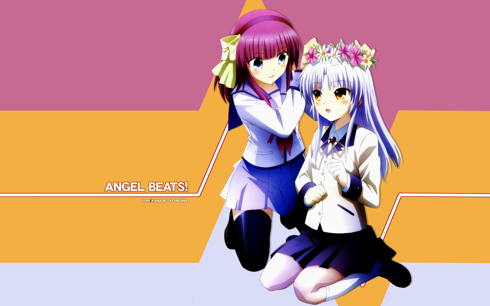171641 Hintergrundbild herunterladen animes, angel beats!, kanade tachibana, juri nakamura - Bildschirmschoner und Bilder kostenlos