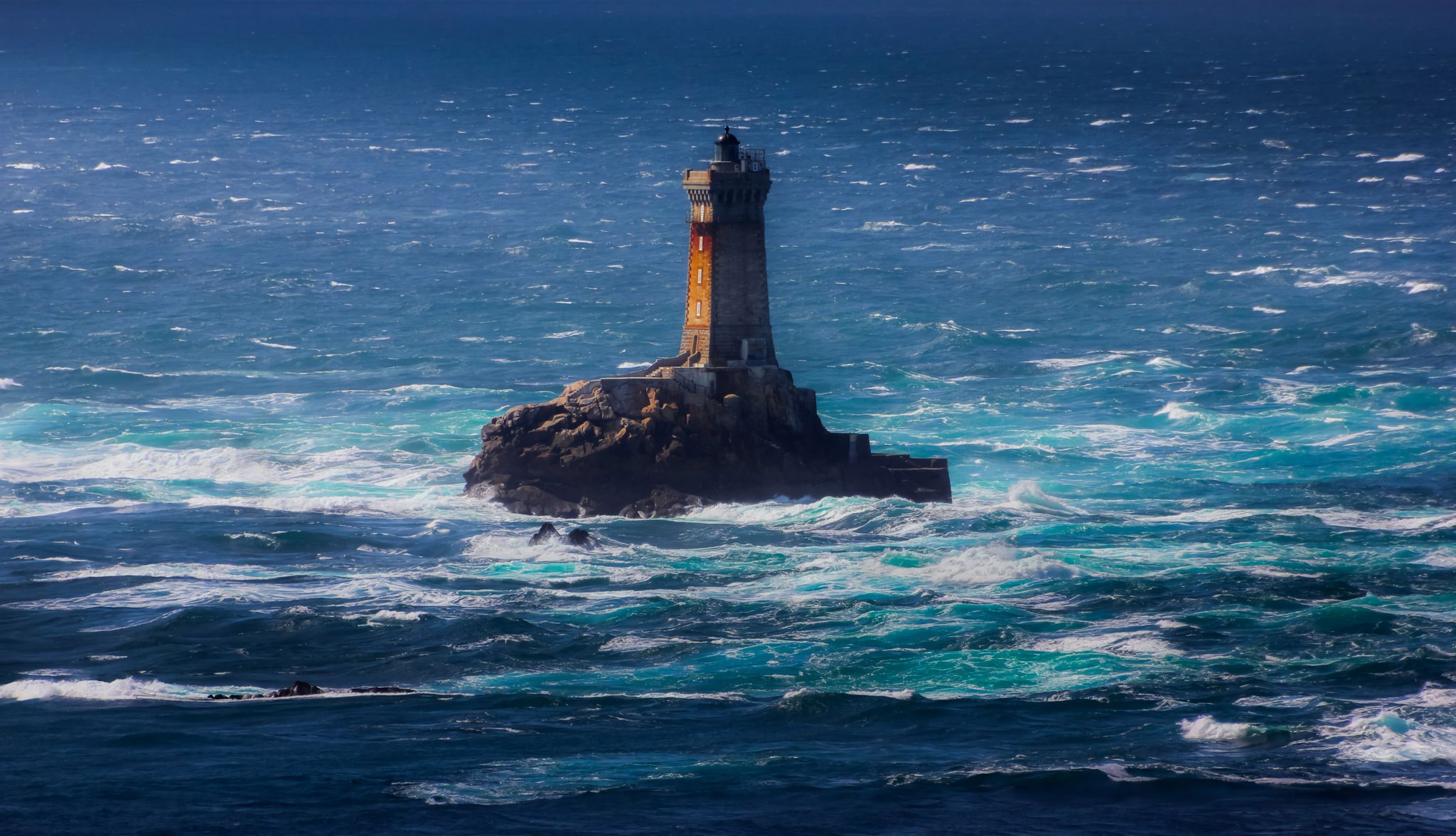 Laden Sie das Gebäude, Ozean, Leuchtturm, Menschengemacht-Bild kostenlos auf Ihren PC-Desktop herunter