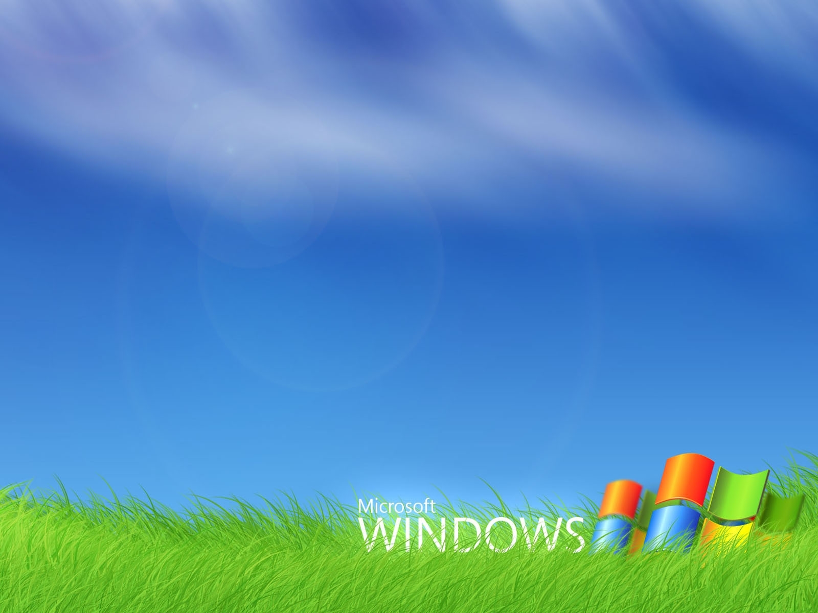 windows, logos, brands, background, blue