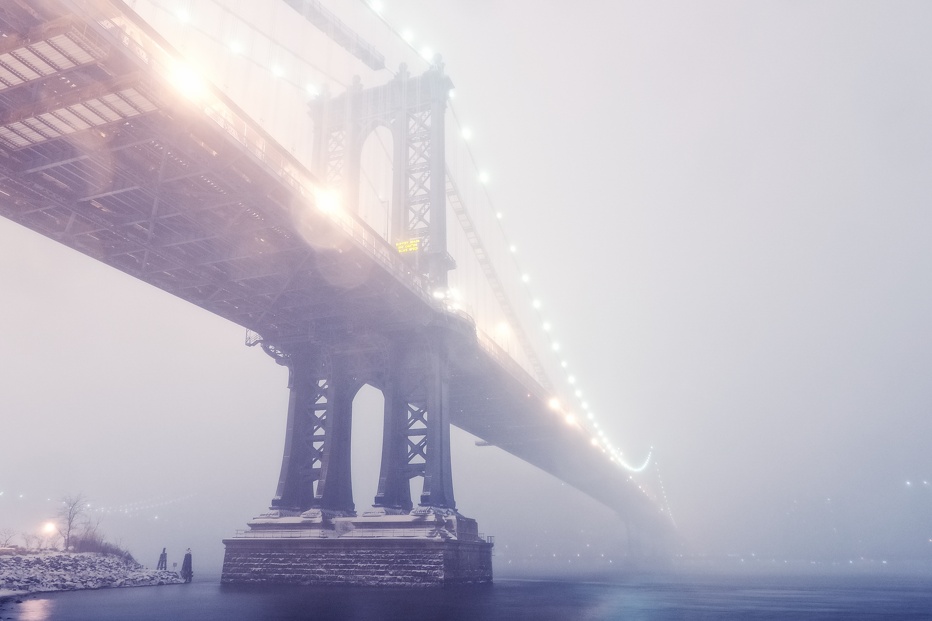 Download mobile wallpaper Manhattan Bridge, Bridges, Man Made for free.