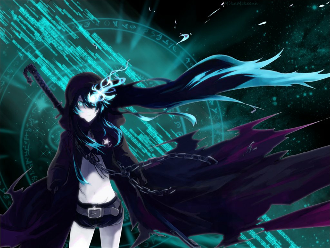 Free download wallpaper Anime, Black Rock Shooter on your PC desktop