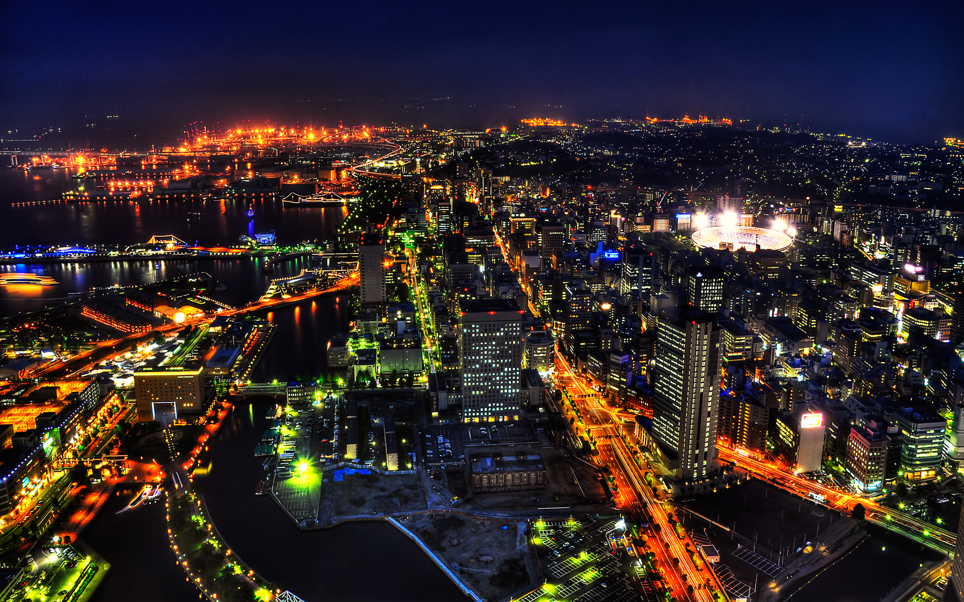 269440 скачать обои свет, сделано человеком, йокогама, городской пейзаж, япония, ночь, сибуя, токио, города - заставки и картинки бесплатно