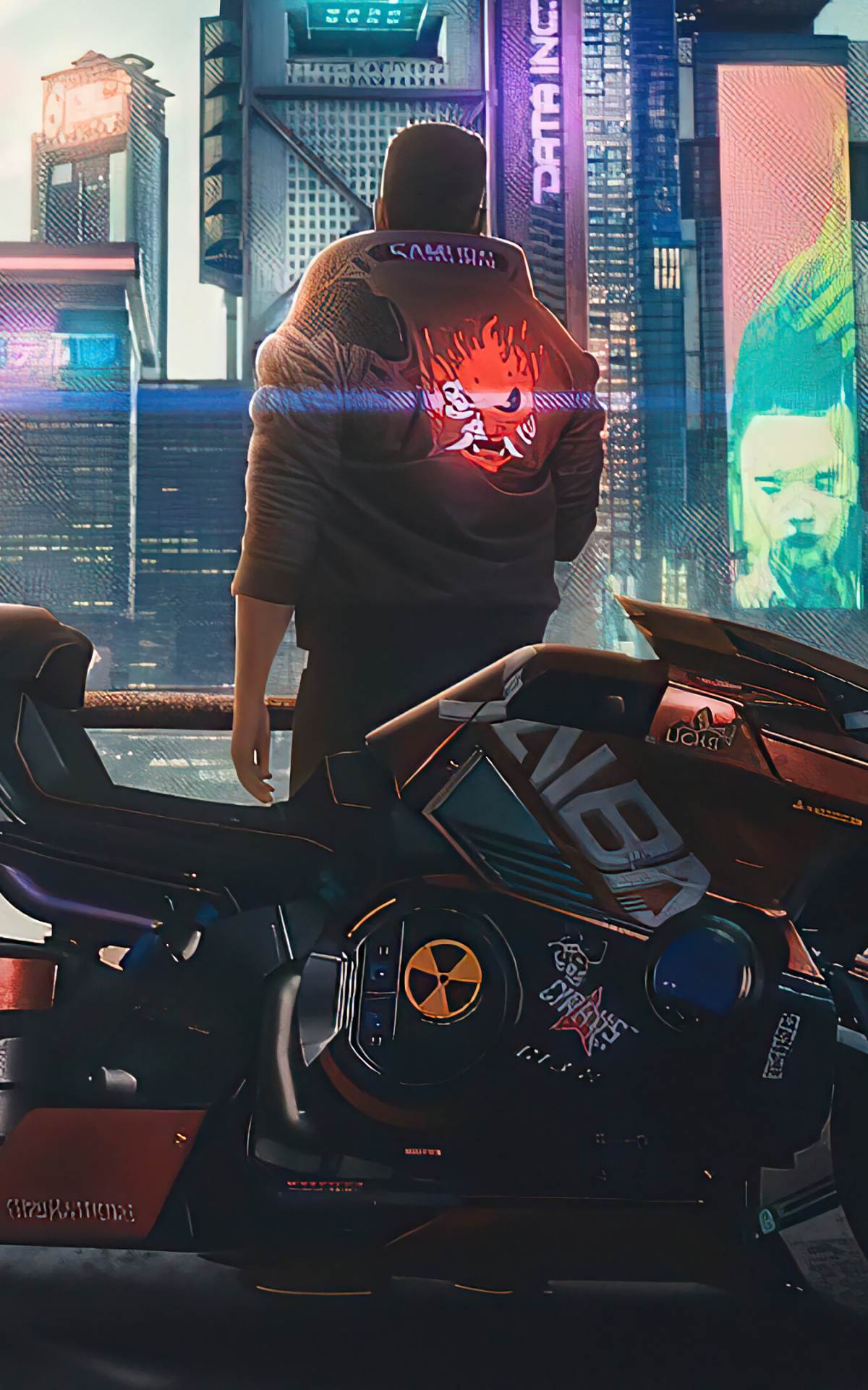 Handy-Wallpaper Motorrad, Computerspiele, Cyberpunk 2077 kostenlos herunterladen.