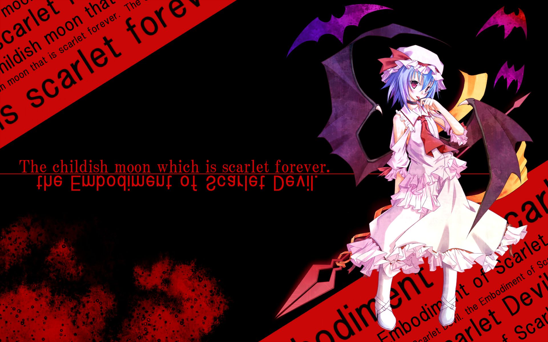 Free download wallpaper Anime, Remilia Scarlet, Touhou on your PC desktop