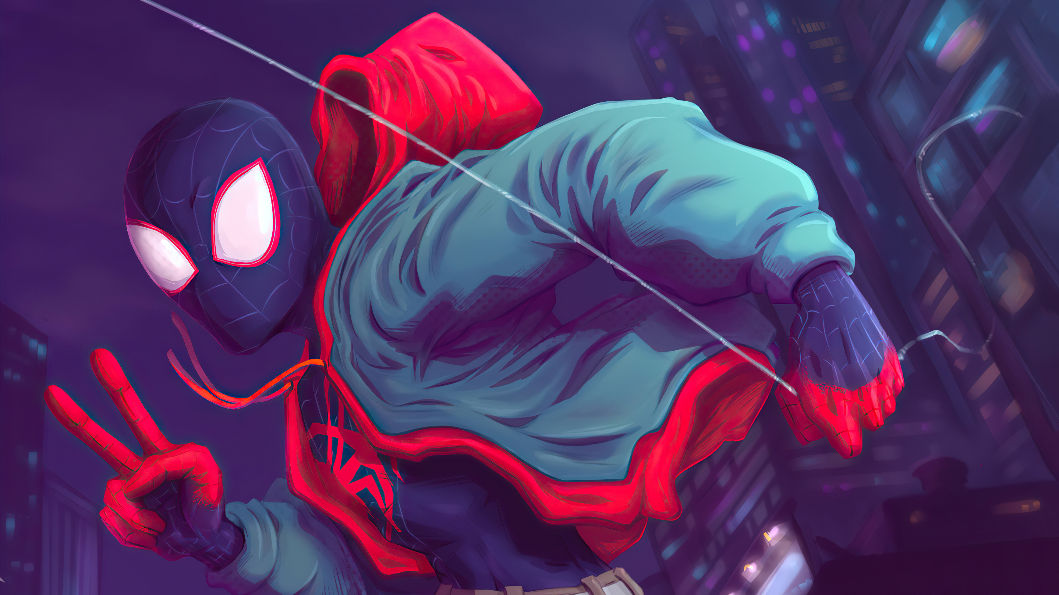 Download mobile wallpaper Spider Man, Movie, Miles Morales, Spider Man: Into The Spider Verse for free.