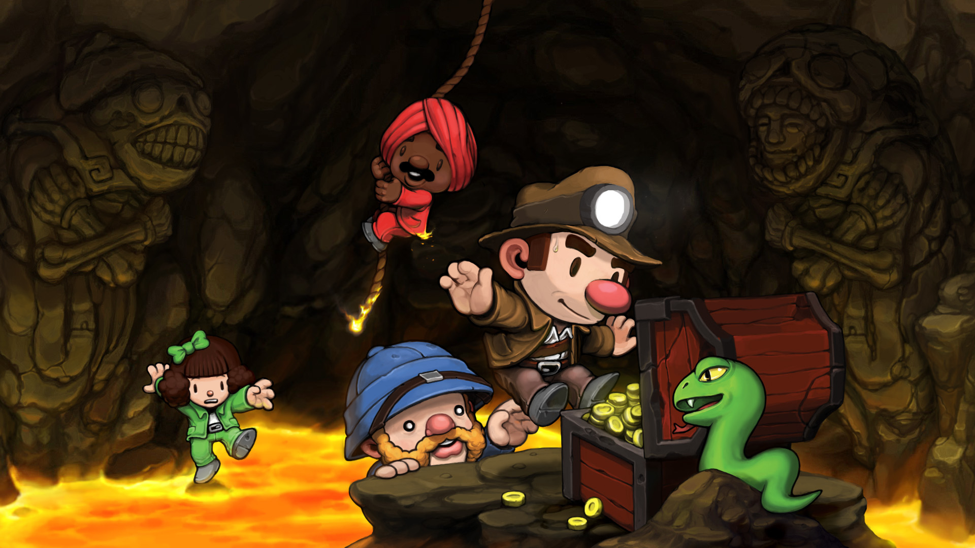 Download mobile wallpaper Video Game, Spelunky for free.