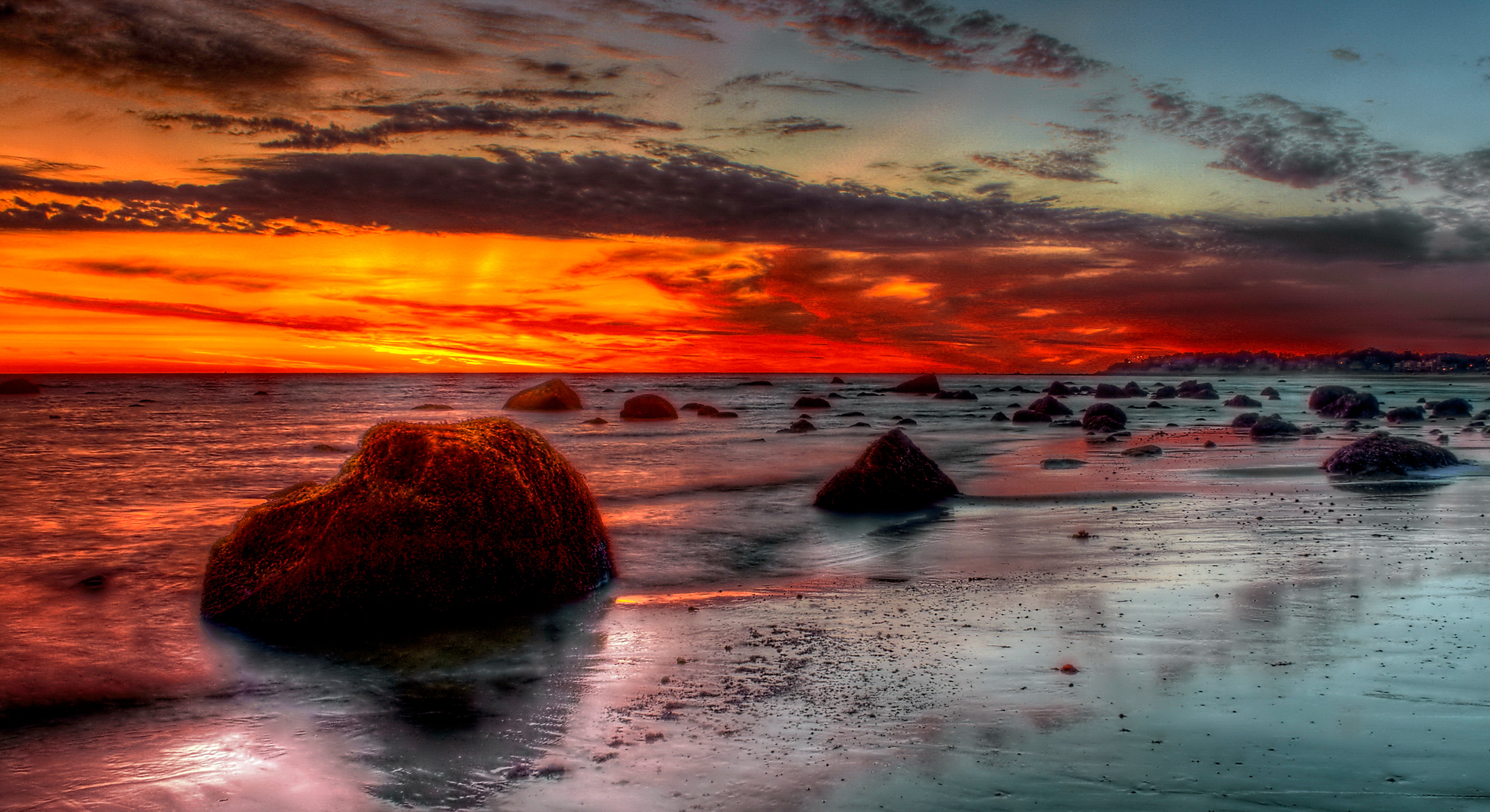 Descarga gratis la imagen Naturaleza, Cielo, Playa, Horizonte, Océano, Hdr, Nube, Fotografía, Atardecer en el escritorio de tu PC