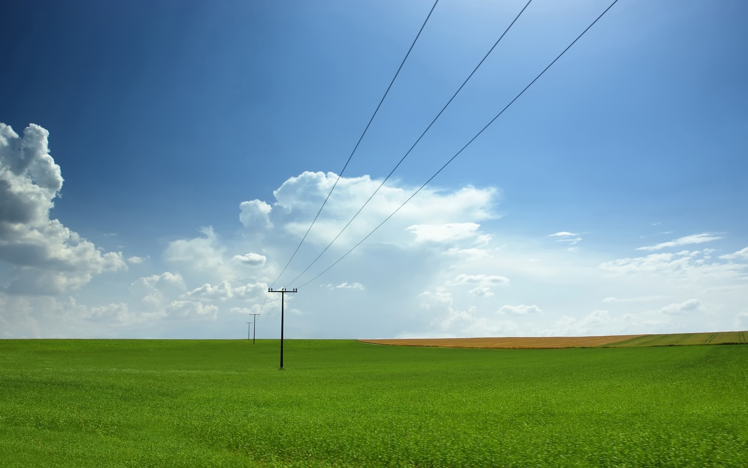 Free download wallpaper Landscape, Sky, Clouds, Fields on your PC desktop