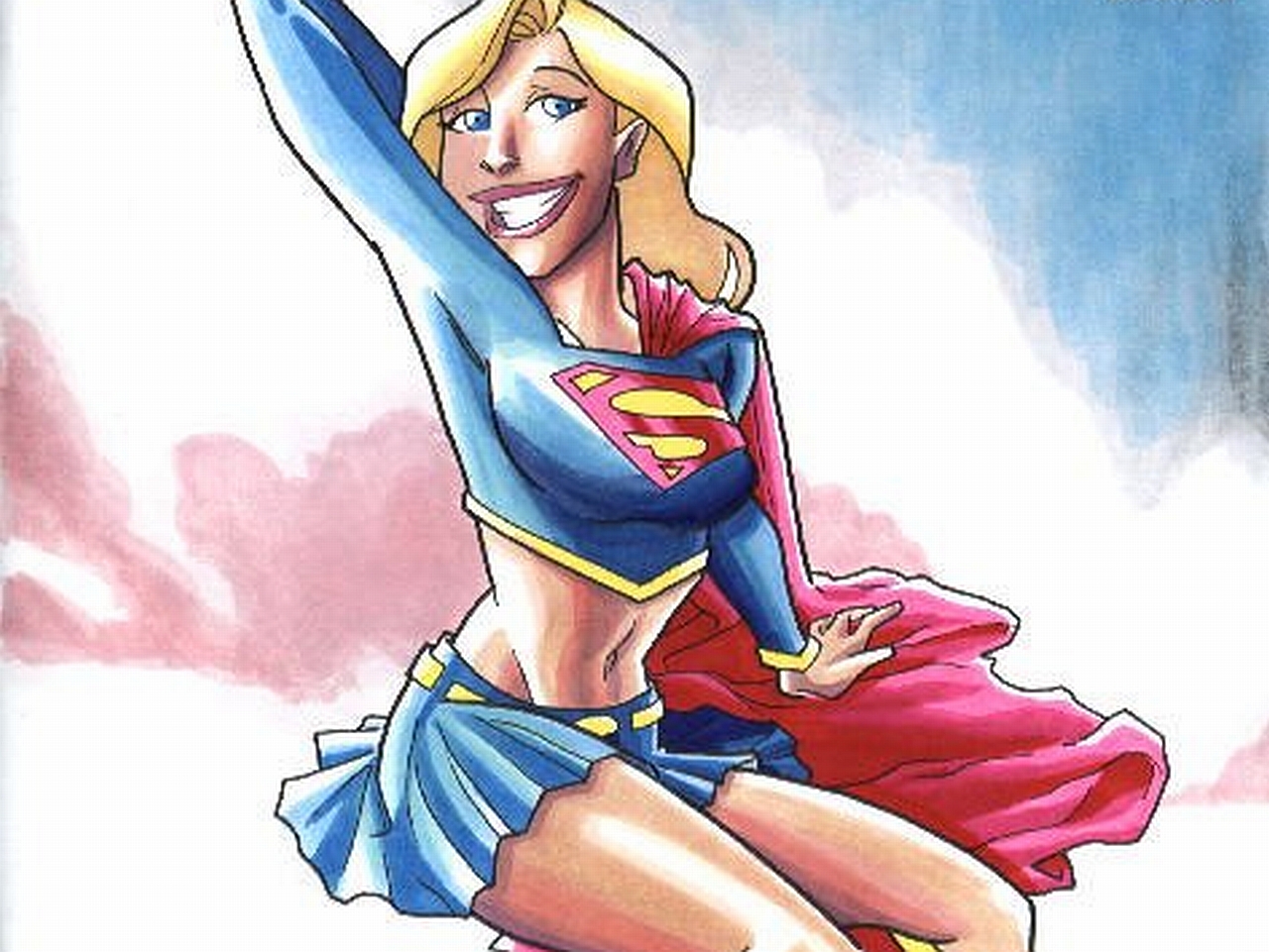 Скачати мобільні шпалери Комікси, Супердівчина безкоштовно.
