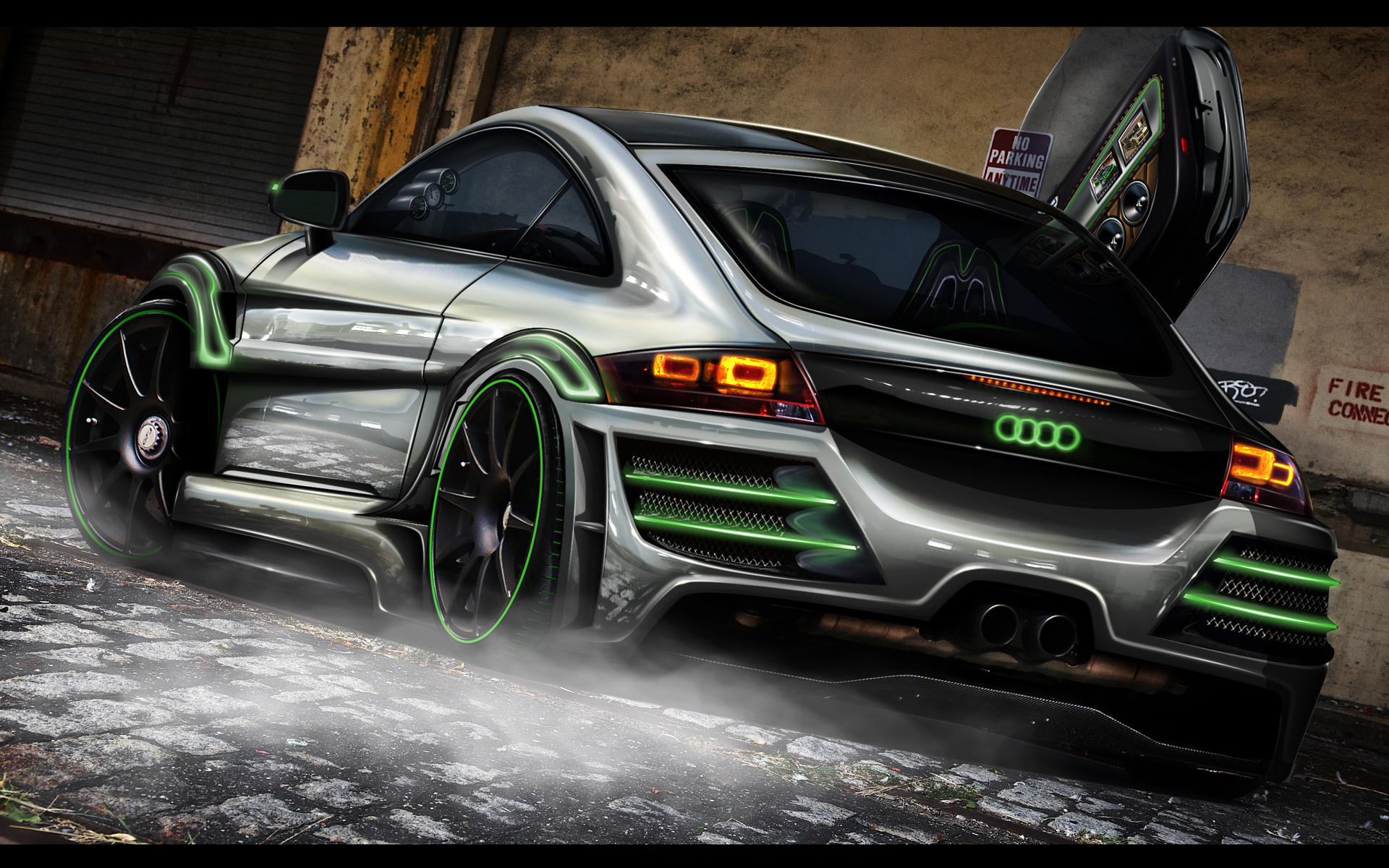 Download mobile wallpaper Audi, Vehicles, Tuned for free.