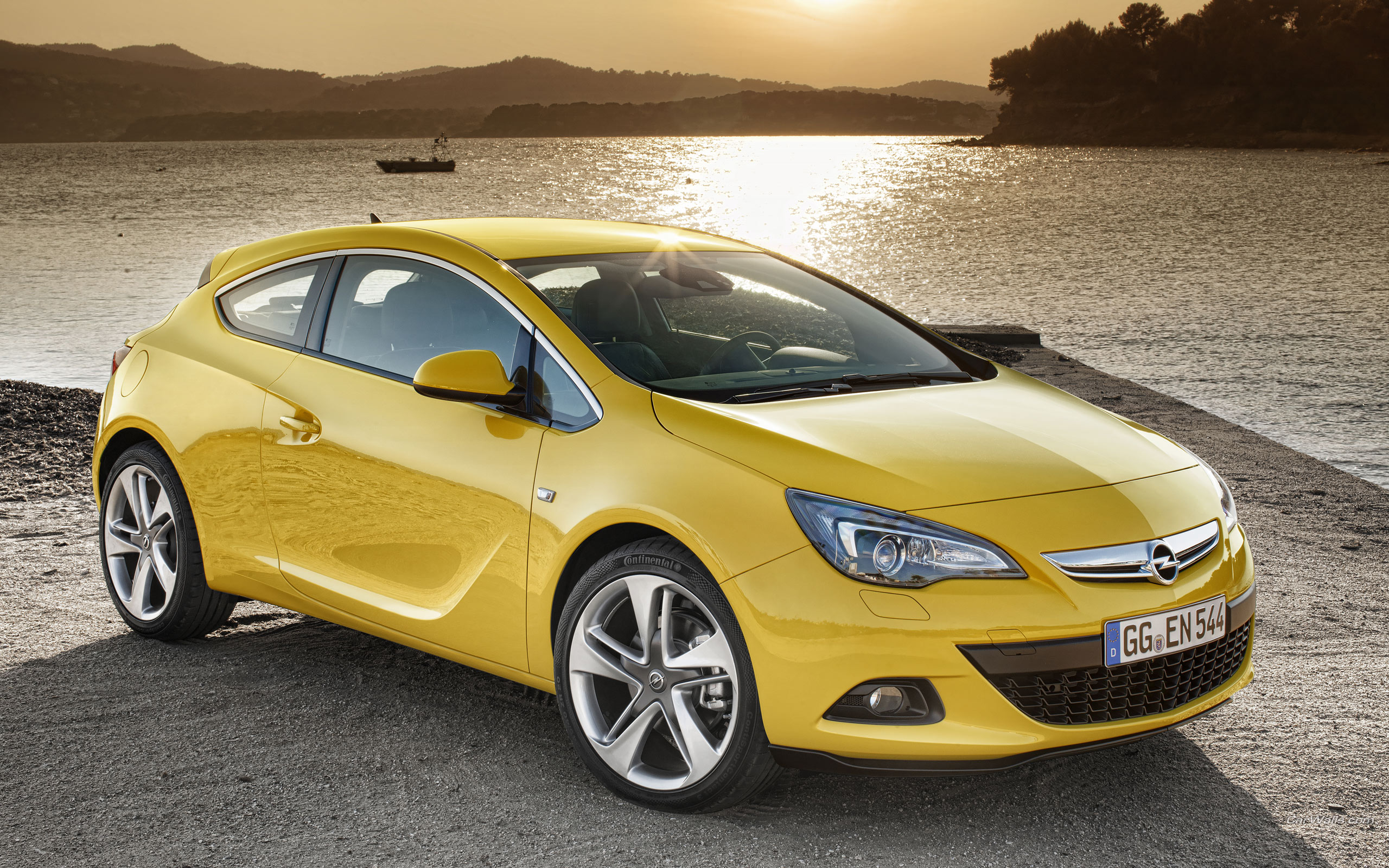Free download wallpaper Opel, Compact Car, Vehicles, Yellow Car, Opel Astra on your PC desktop