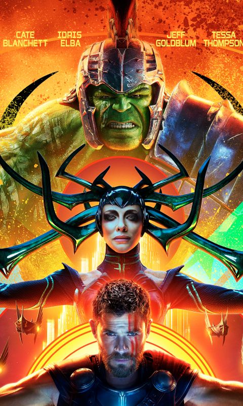 Download mobile wallpaper Hulk, Movie, Thor, Cate Blanchett, Chris Hemsworth, Thor: Ragnarok, Hela (Marvel Comics) for free.