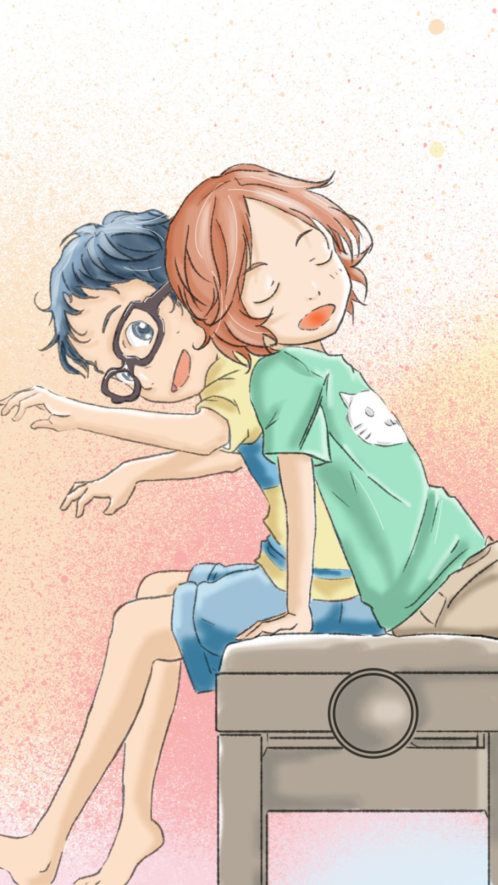 Download mobile wallpaper Anime, Kousei Arima, Your Lie In April, Tsubaki Sawabe for free.