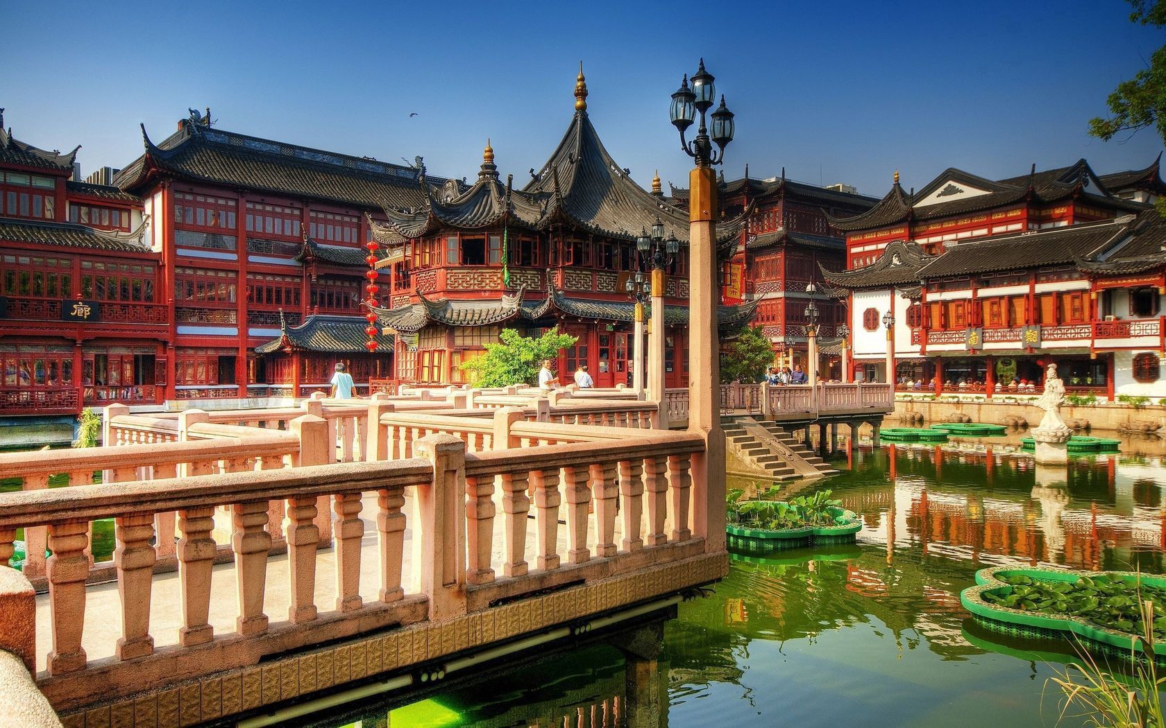 68559 descargar imagen ciudades, porcelana, china, llevar a la fuerza, shanghái, palacio del té: fondos de pantalla y protectores de pantalla gratis