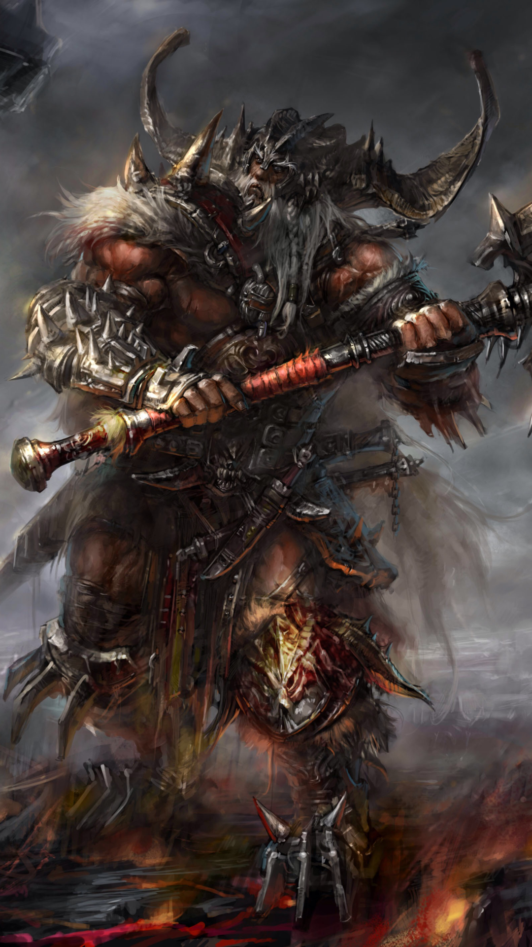 Download mobile wallpaper Diablo, Video Game, Diablo Iii, Barbarian (Diablo Iii) for free.