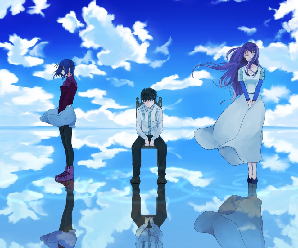 Descarga gratuita de fondo de pantalla para móvil de Animado, Ken Kaneki, Tokyo Ghoul, Touka Kirishima, Rize Kamishiro.