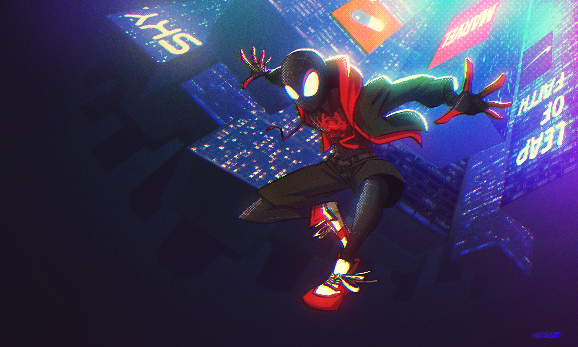  Miles Morales Cellphone FHD pic