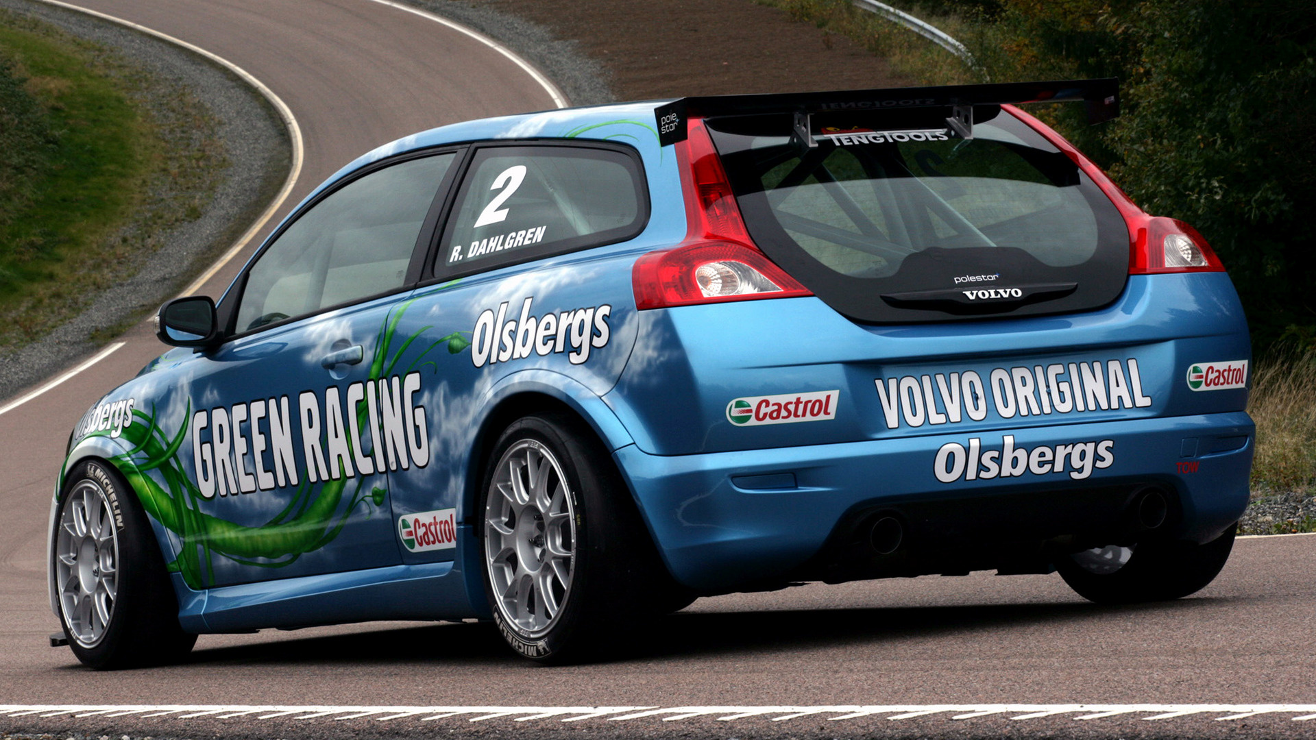 Download mobile wallpaper Volvo, Hatchback, Race Car, Racing, Vehicles, Volvo C30, Stcc for free.
