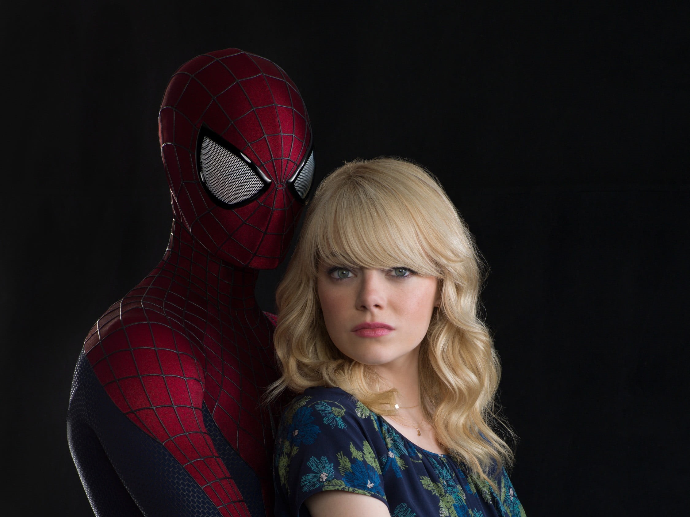 Download mobile wallpaper Spider Man, Emma Stone, Movie, The Amazing Spider Man 2 for free.