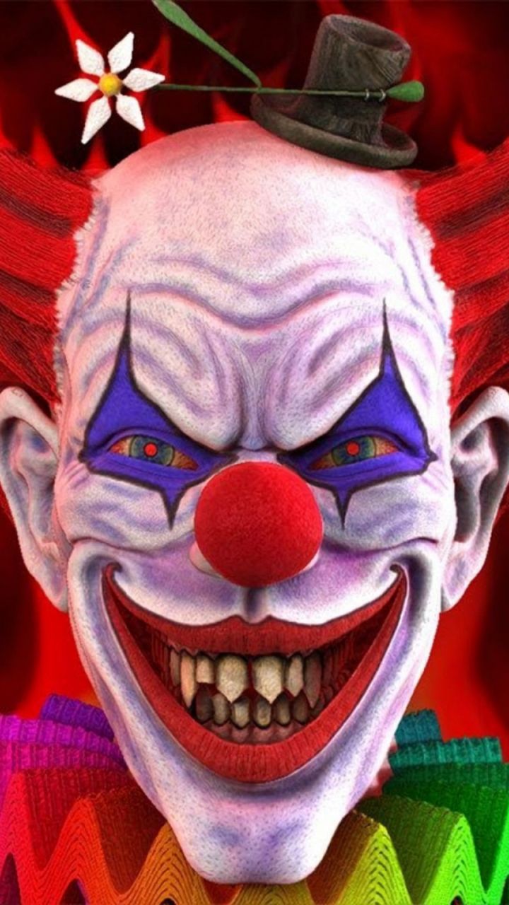 Download mobile wallpaper Dark, Clown for free.