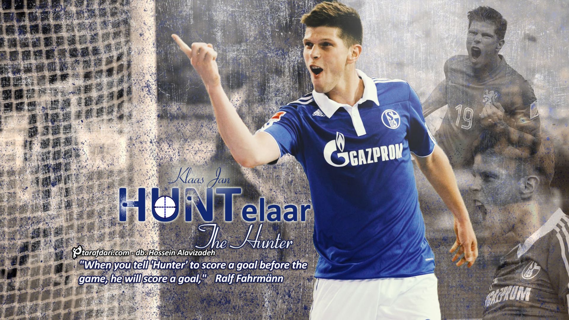 Download mobile wallpaper Sports, Soccer, Fc Schalke 04, Klaas Jan Huntelaar for free.