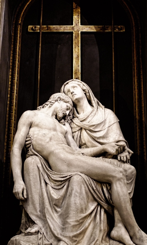 Download mobile wallpaper Jesus, Statue, Religion, Religious, Christian, San Sebastiano for free.