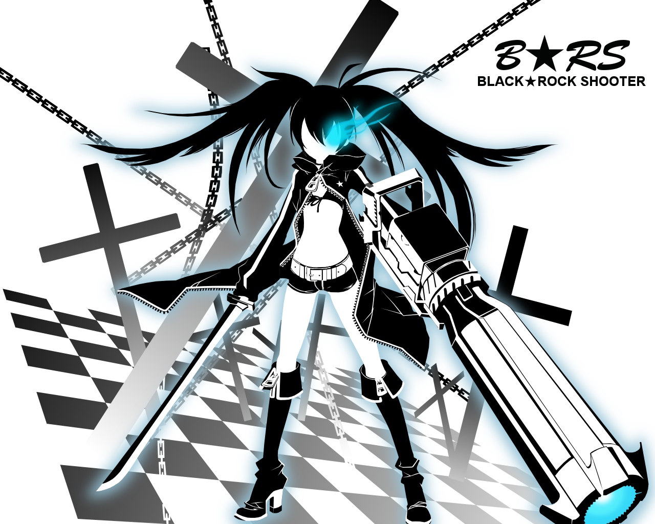 Free download wallpaper Anime, Black Rock Shooter on your PC desktop