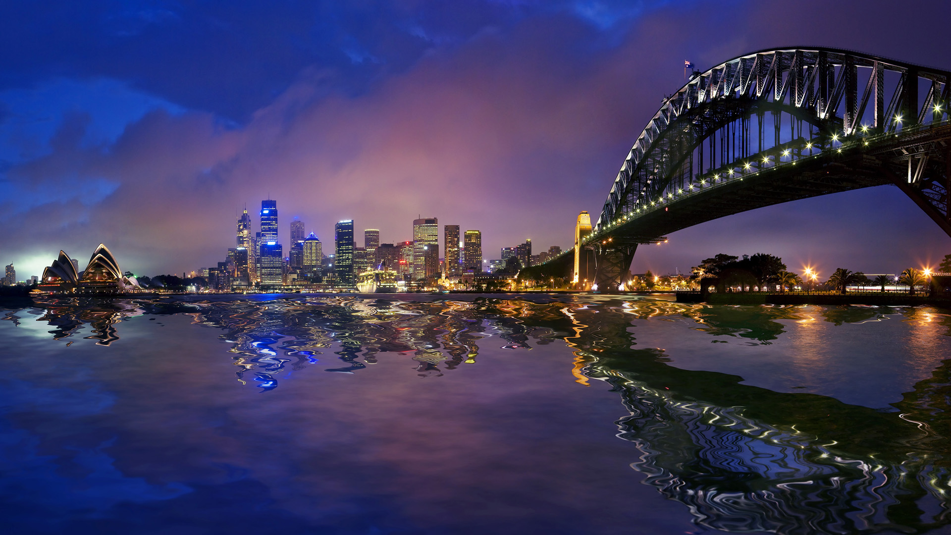 Baixar papel de parede para celular de Ponte Da Baía De Sydney, Ópera De Sydney, Sidney, Pontes, Feito Pelo Homem gratuito.